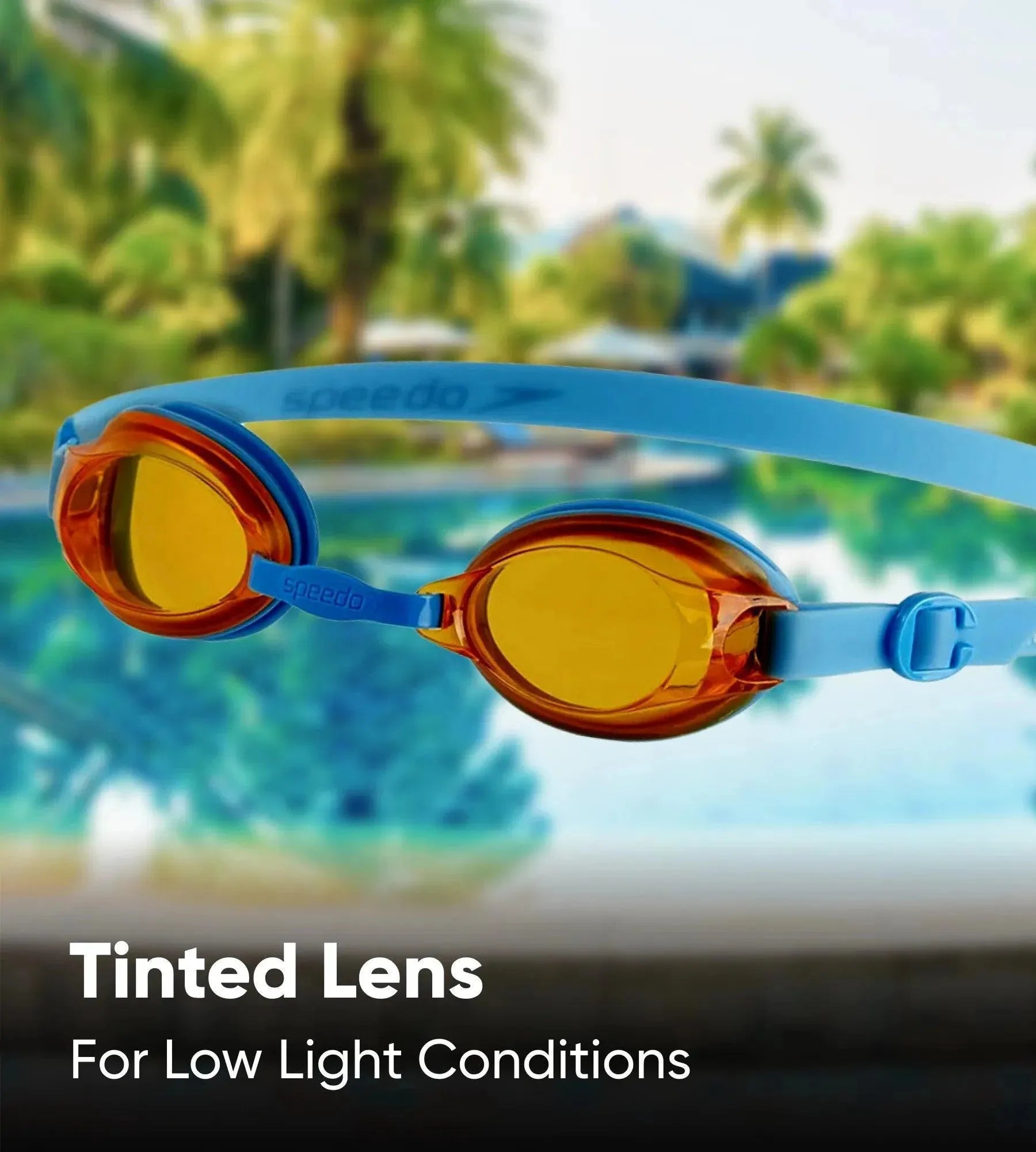 Unisex Kids Jet Tint-Lens Goggles (Age Range - 6-14 Years) - Blue & Orange - Image 6