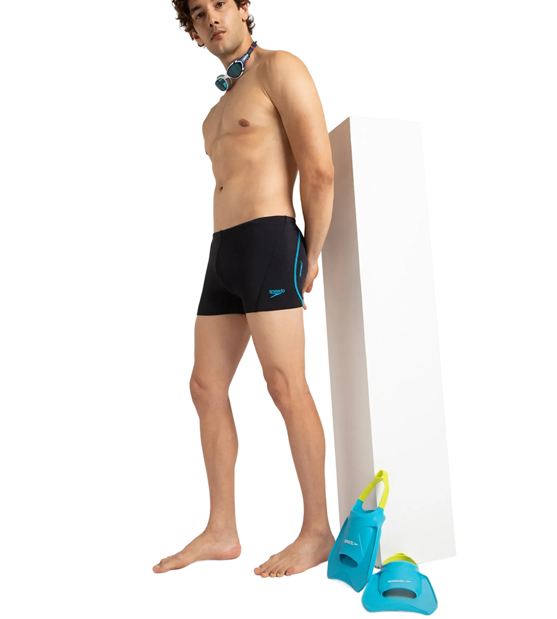 Men's Endurance+ Essential Splice Aquashort - Black & Bolt - Image 8