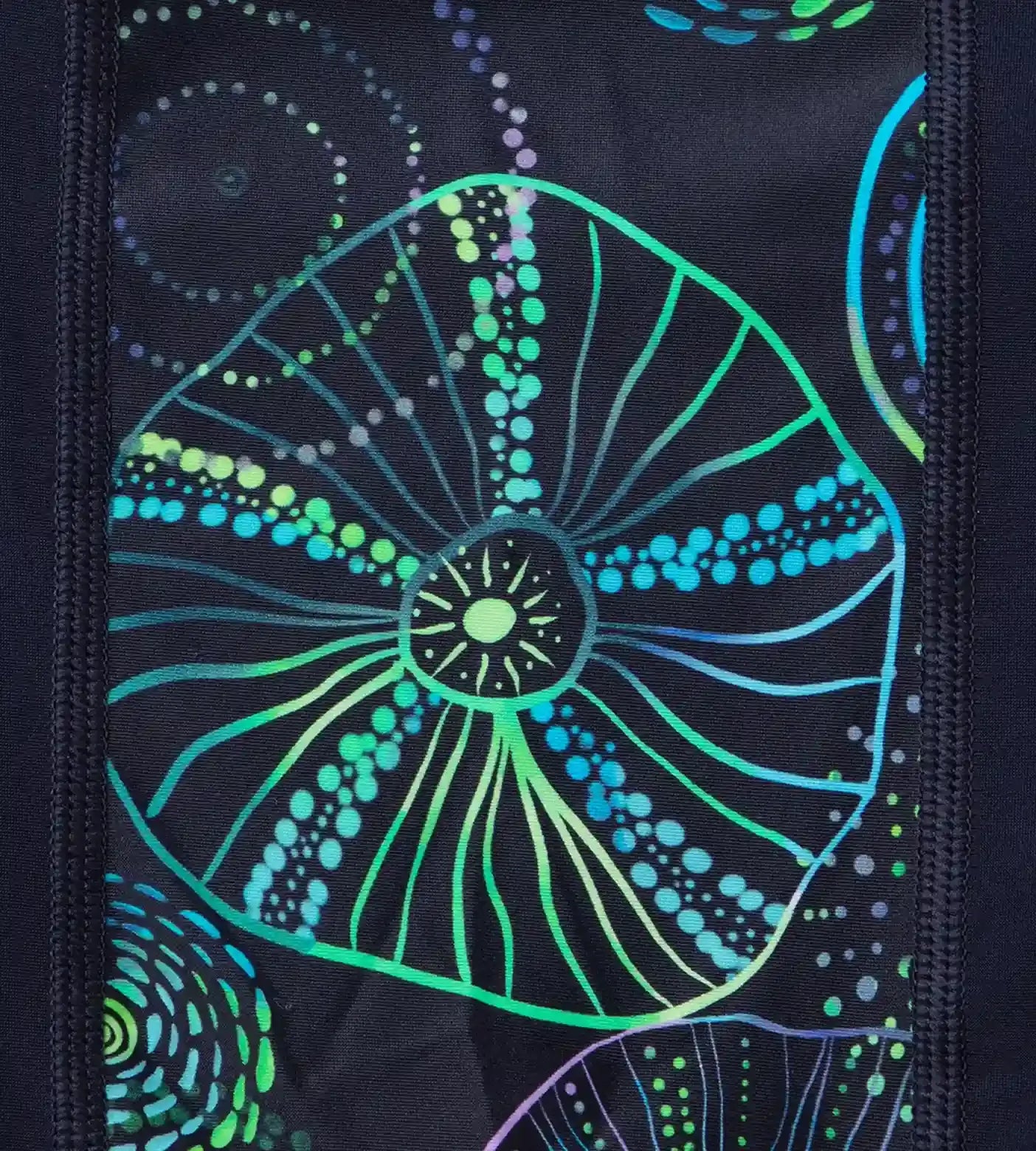Boy's Endurance 10 Jelly Fish Panel Print Aquashort - True Navy & Aquarium - Image 12