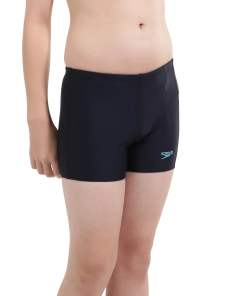 Boy's Endurance 10 Hyperboom Panel Print Aquashort - True Navy & Harlequin Green