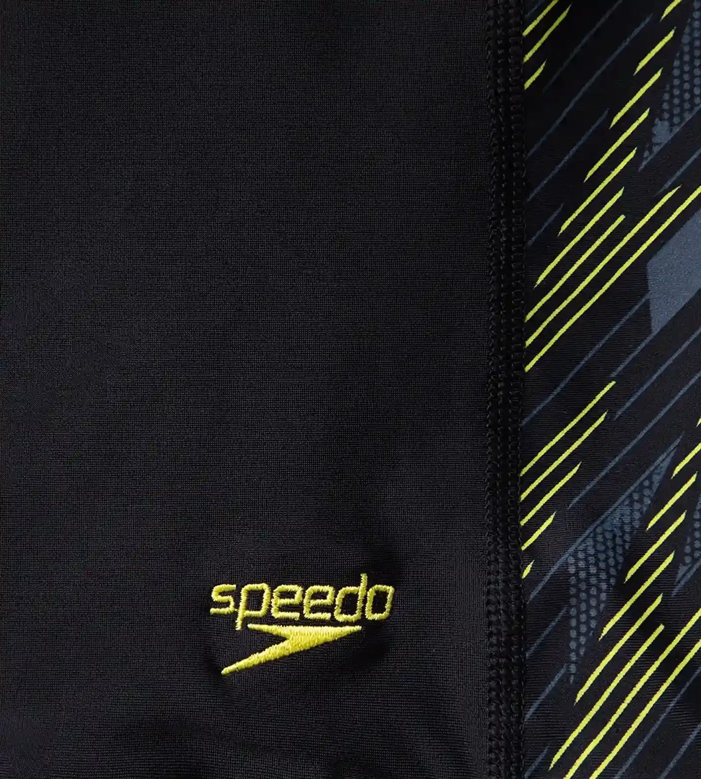 Boy's Endurance 10 Hyperboom Panel Print Aquashort - Black & Lemon Drizzle - Image 11