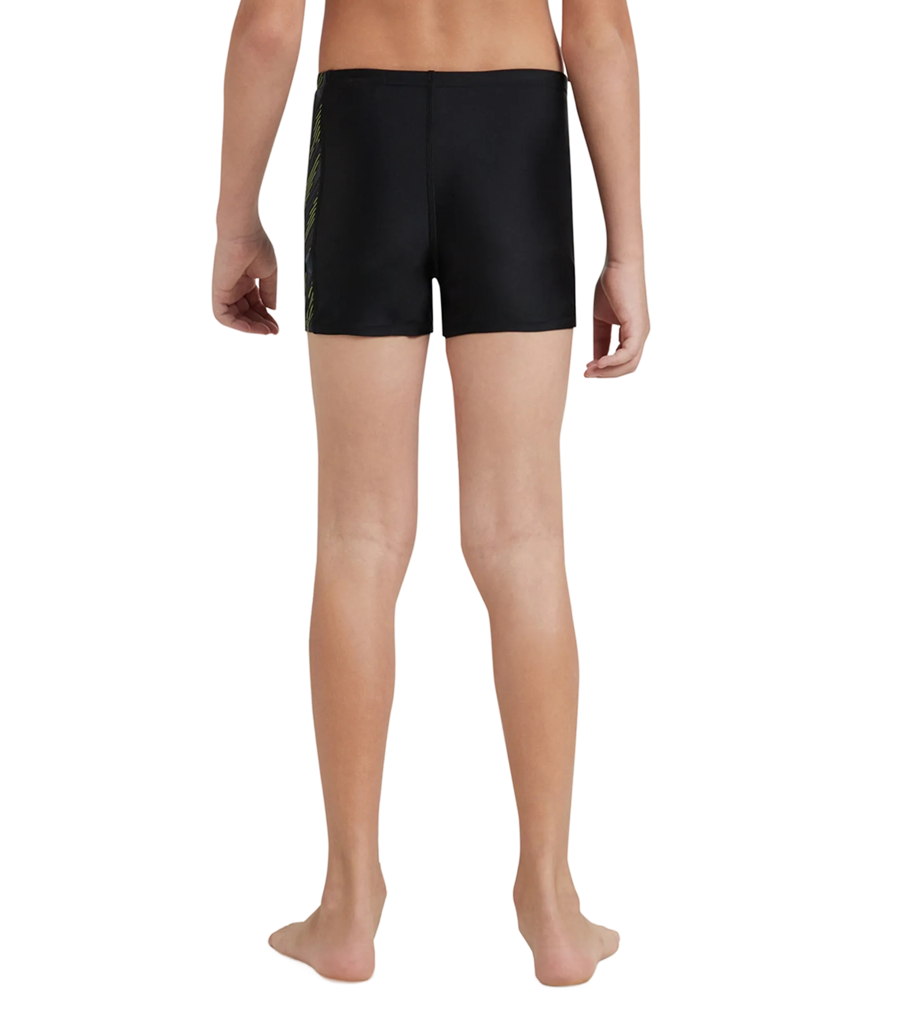 Boy's Endurance 10 Hyperboom Panel Print Aquashort - Black & Lemon Drizzle - Image 5