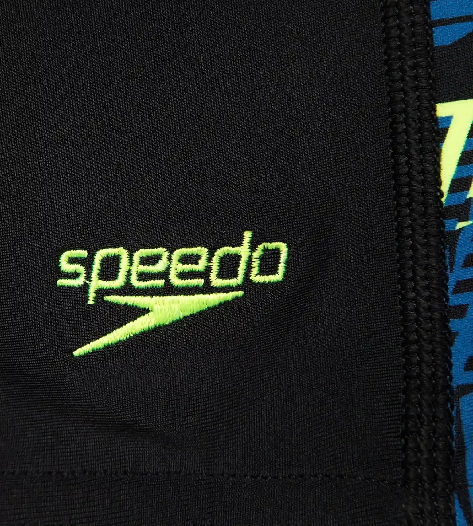 Boy's Endurance10 Hyperboom Panel Print Aquashort - Black. Turkish Sea & Hyper Yellow - Image 11