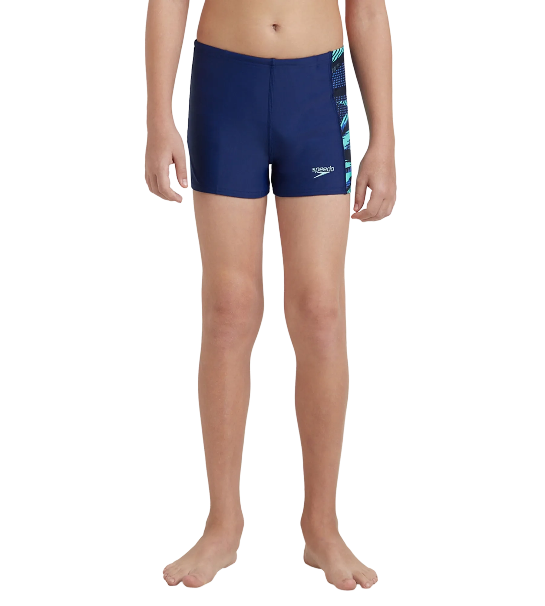 Boy's Endurance10 Hyperboom Panel Print Aquashort - Harmony. True Navy & Cobalt Pop - Image 2