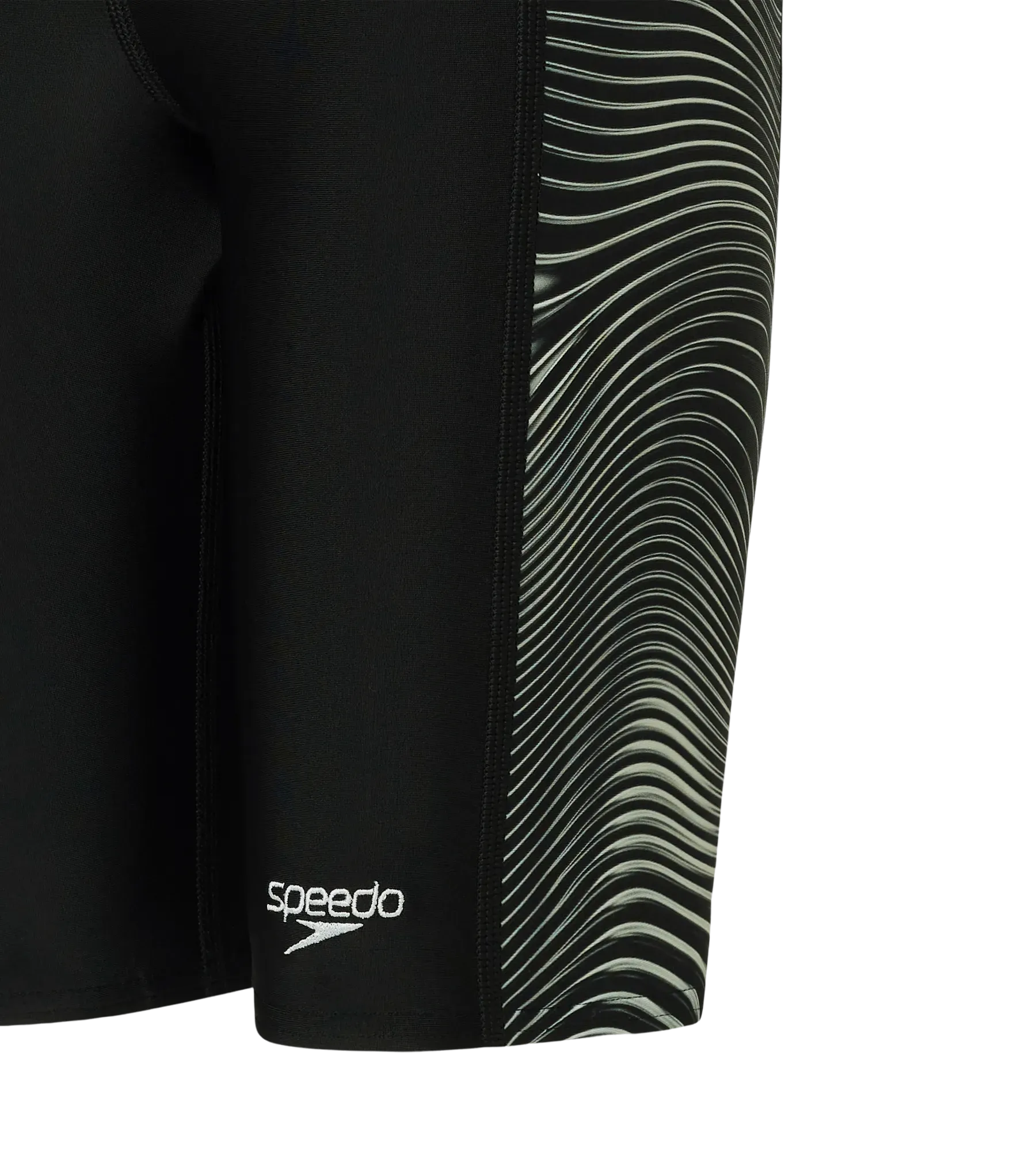Boy's Endurance10 Side Panel Print Jammer - Black & White - Image 12