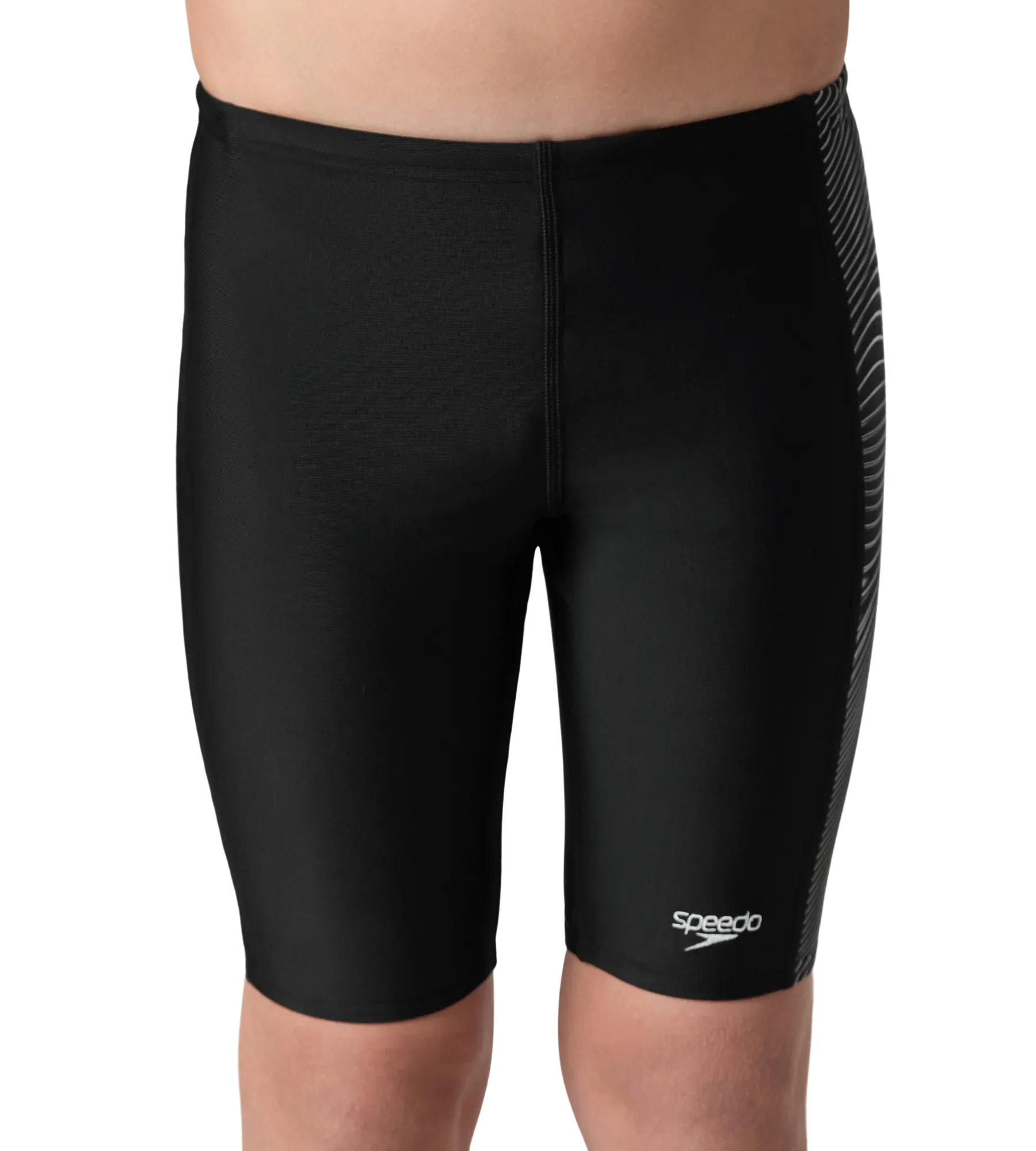 Boy's Endurance10 Side Panel Print Jammer - Black & White - Image 7