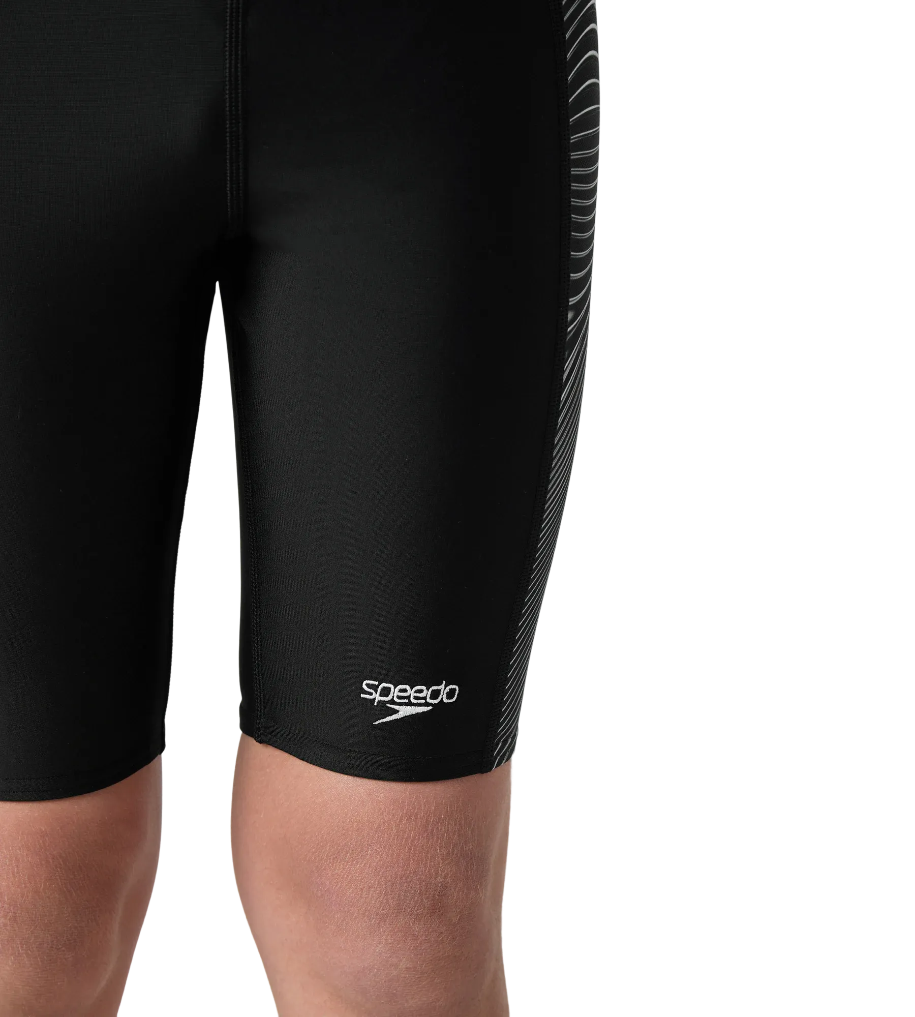 Boy's Endurance10 Side Panel Print Jammer - Black & White - Image 8