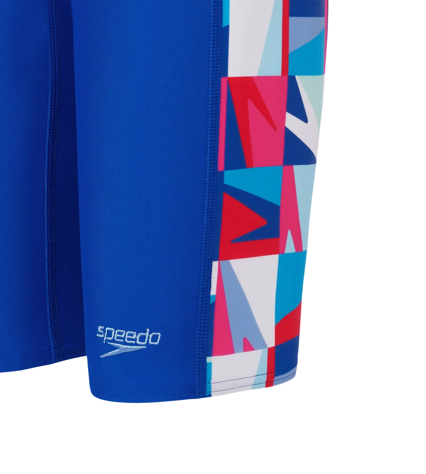 Boy's Endurabrite Side Panel Print Jammer - Deep Saffire & Periwinkle Blue - Image 13