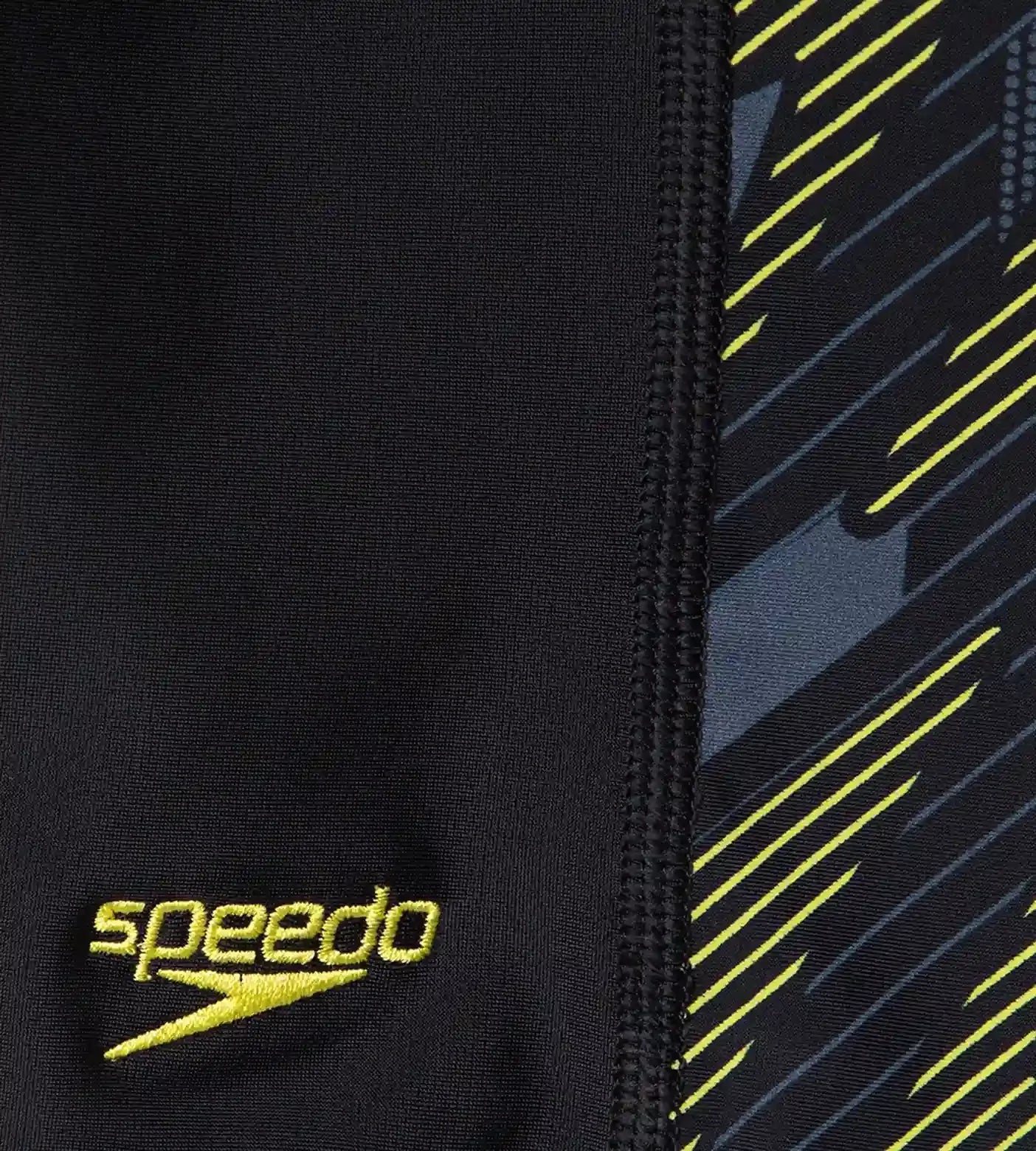 Boy's Endurance 10 Hyperboom Panel Print Jammer - Black & Lemon Drizzle - Image 11