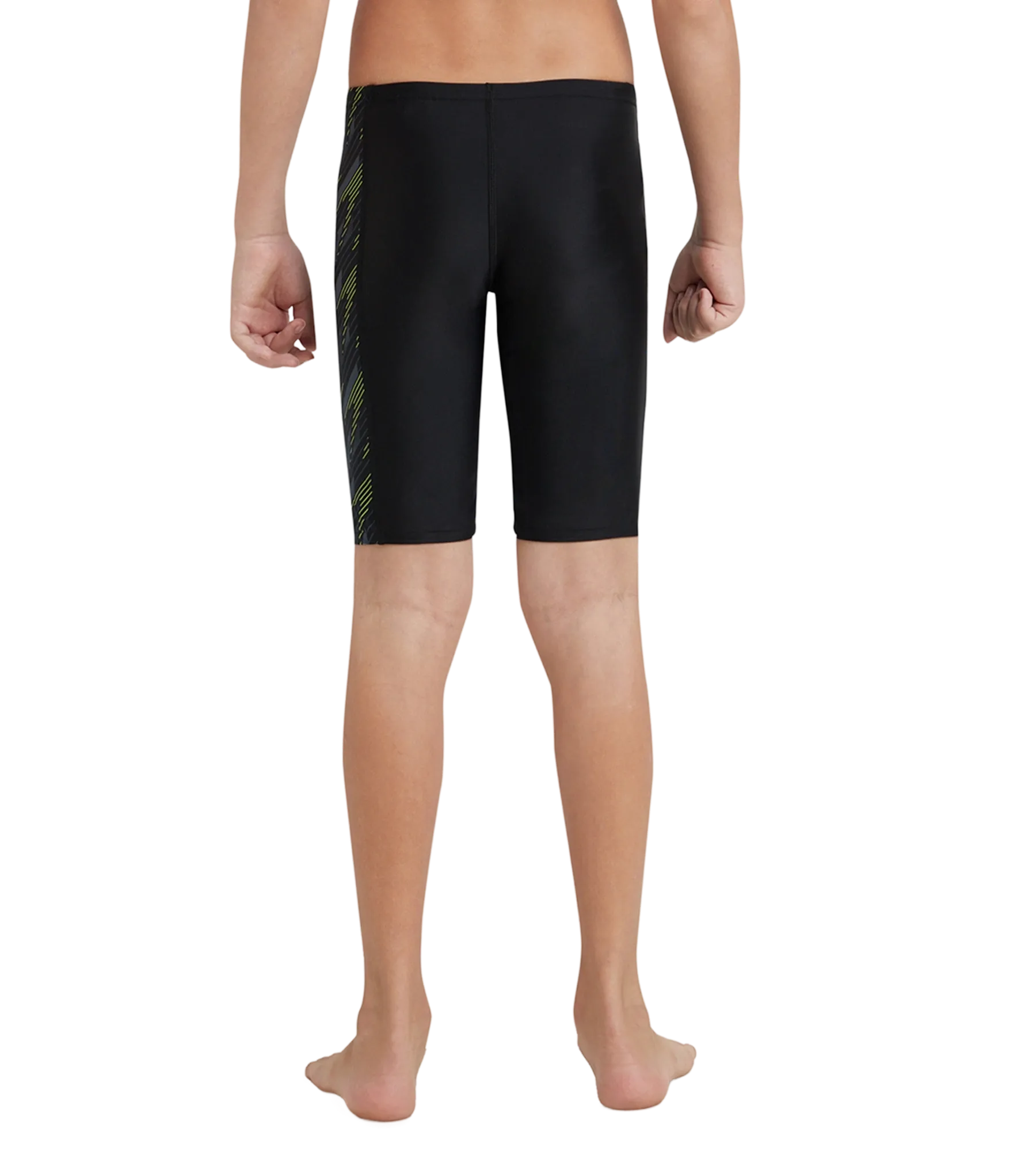 Boy's Endurance 10 Hyperboom Panel Print Jammer - Black & Lemon Drizzle - Image 5