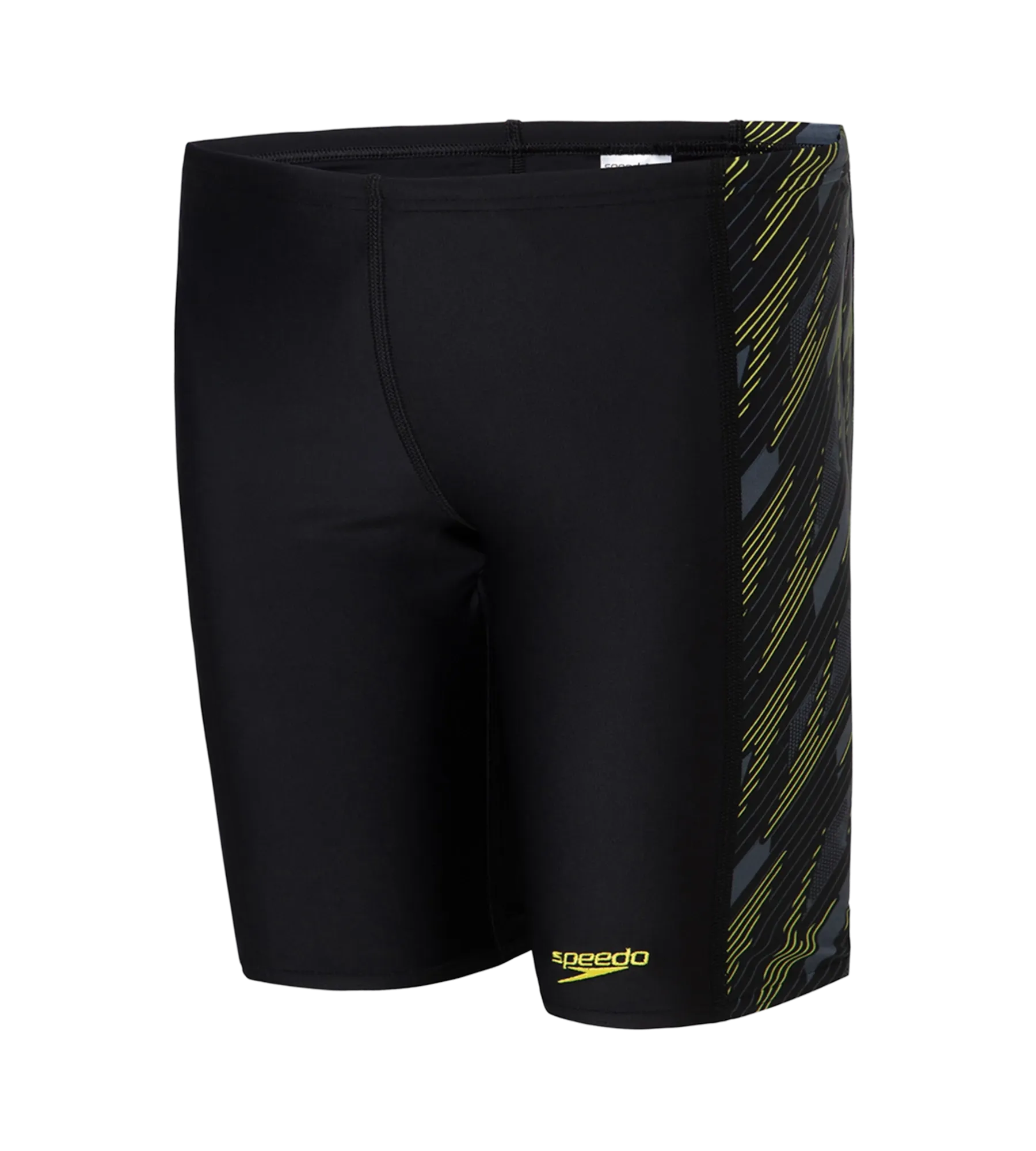 Boy's Endurance 10 Hyperboom Panel Print Jammer - Black & Lemon Drizzle - Image 10
