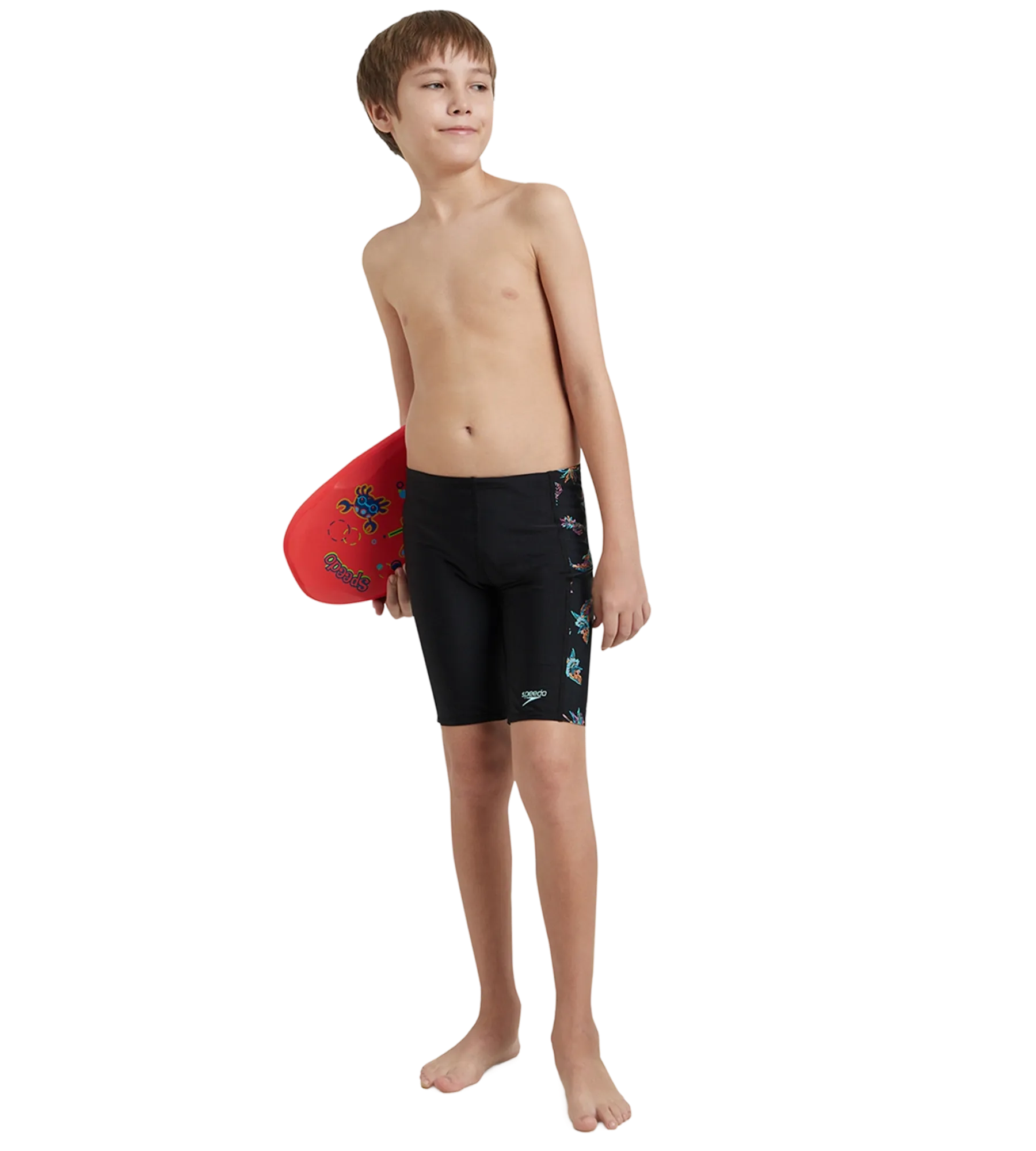 Boy's Endurance10 Side Panel Digital Print Jammer - Black. Anthracite & Arctic Glass - Image 7
