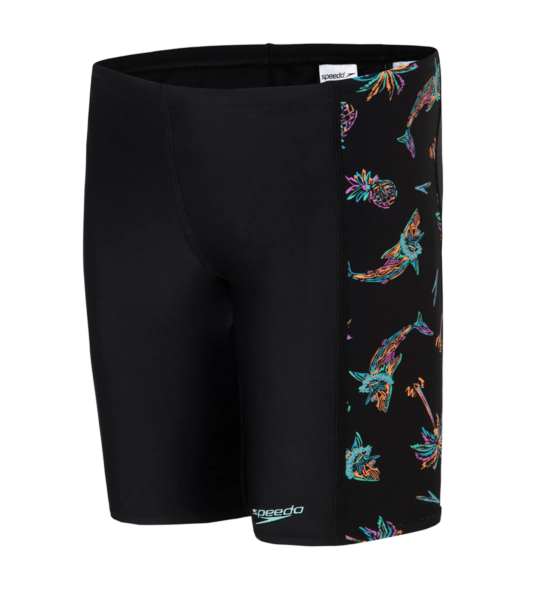 Boy's Endurance10 Side Panel Digital Print Jammer - Black. Anthracite & Arctic Glass - Image 10