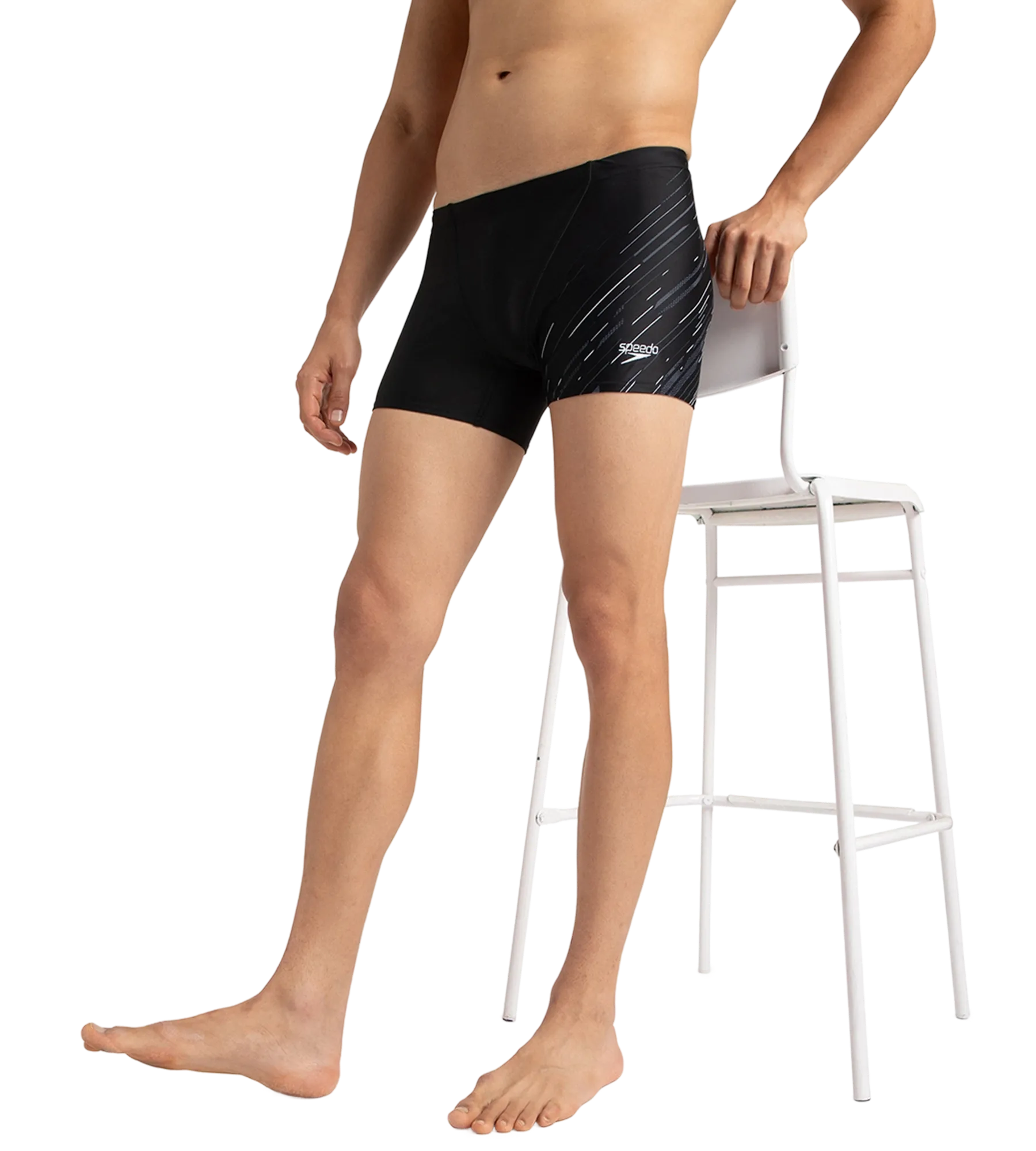 Men's Endurance 10 Hyperboom V Cut Aquashort - Black & Usa Charcoal - Image 8