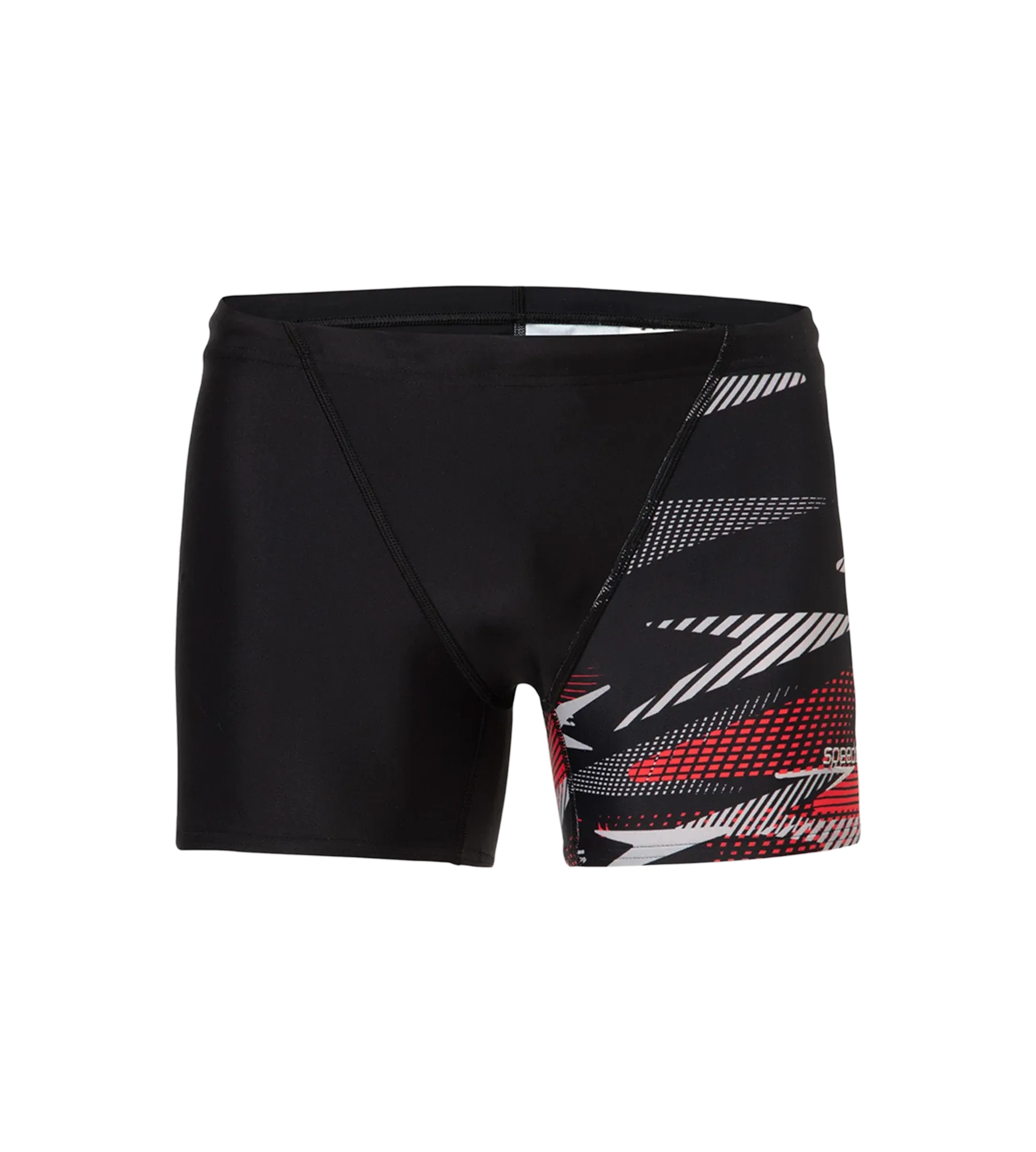Men's Endurance10 Hyperboom Print V-Cut Aquashort - Black. High Risk Red & Monument - Image 10