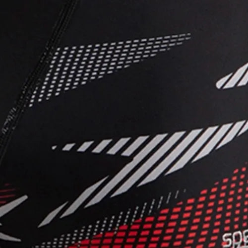 Men's Endurance10 Hyperboom Print V-Cut Aquashort - Black. High Risk Red & Monument - Image 11