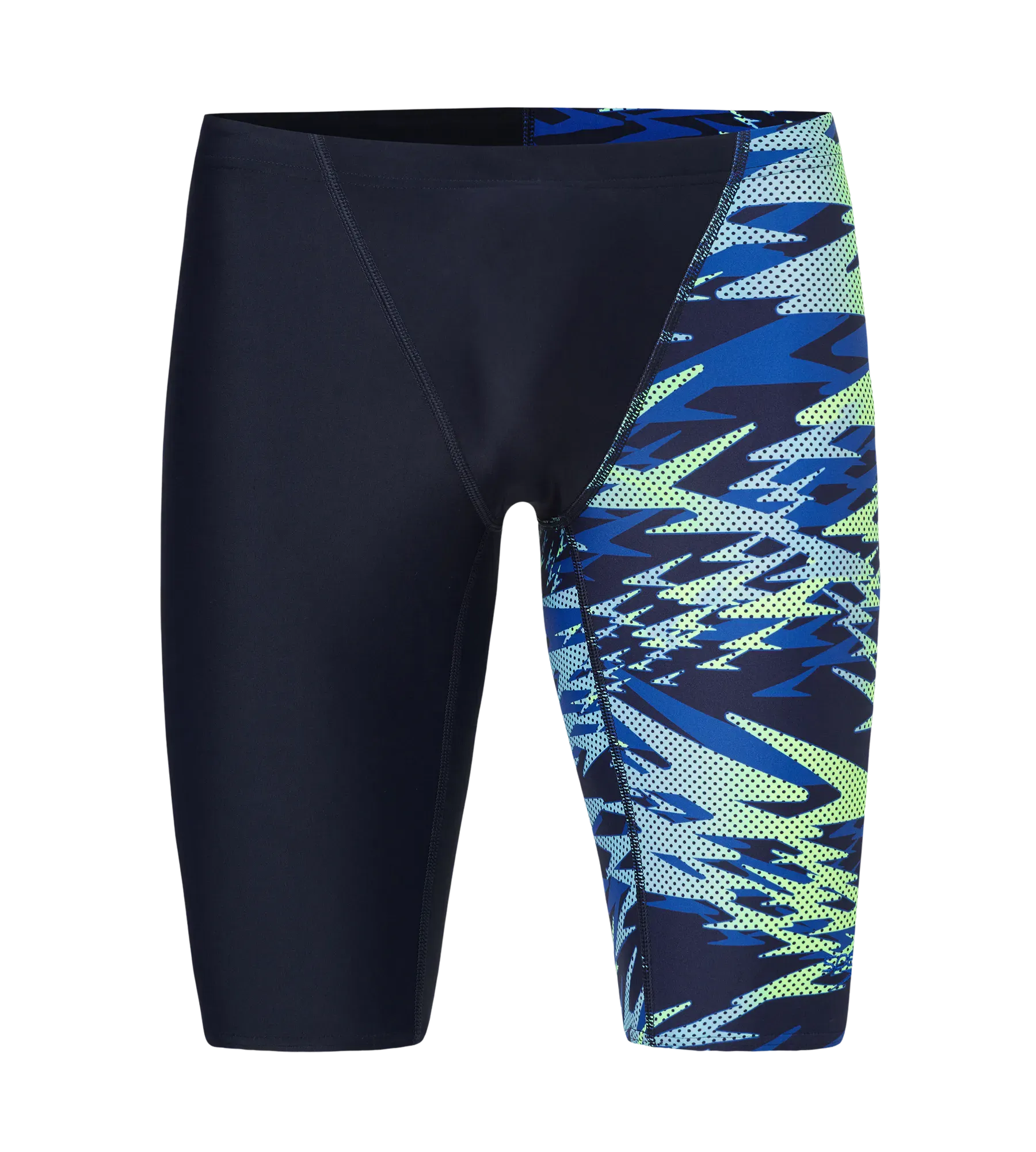 Men's Endurance10 Hyperboom Print V-Cut Jammer - True Navy & Deep Saffire - Image 10