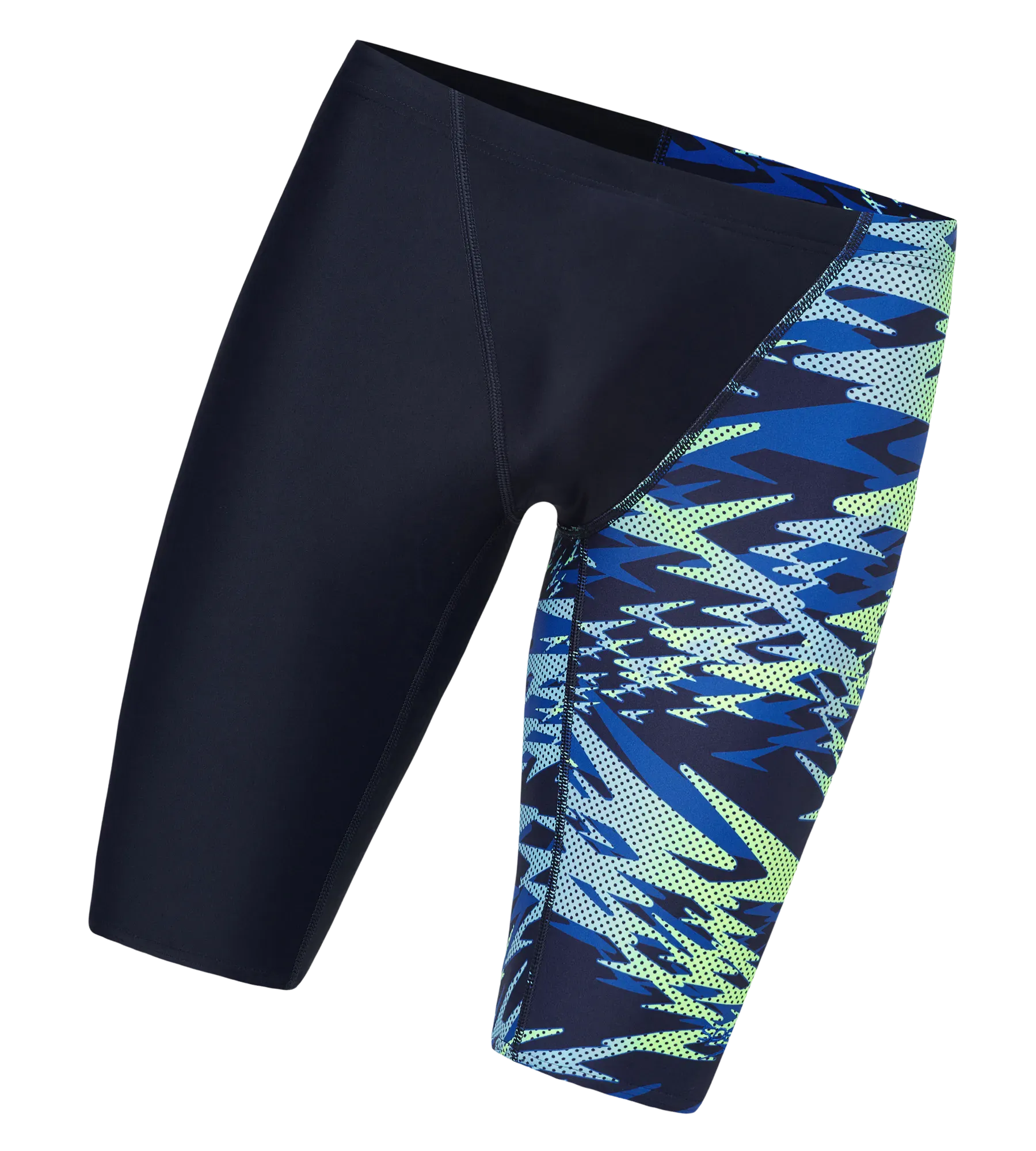 Men's Endurance10 Hyperboom Print V-Cut Jammer - True Navy & Deep Saffire - Image 11