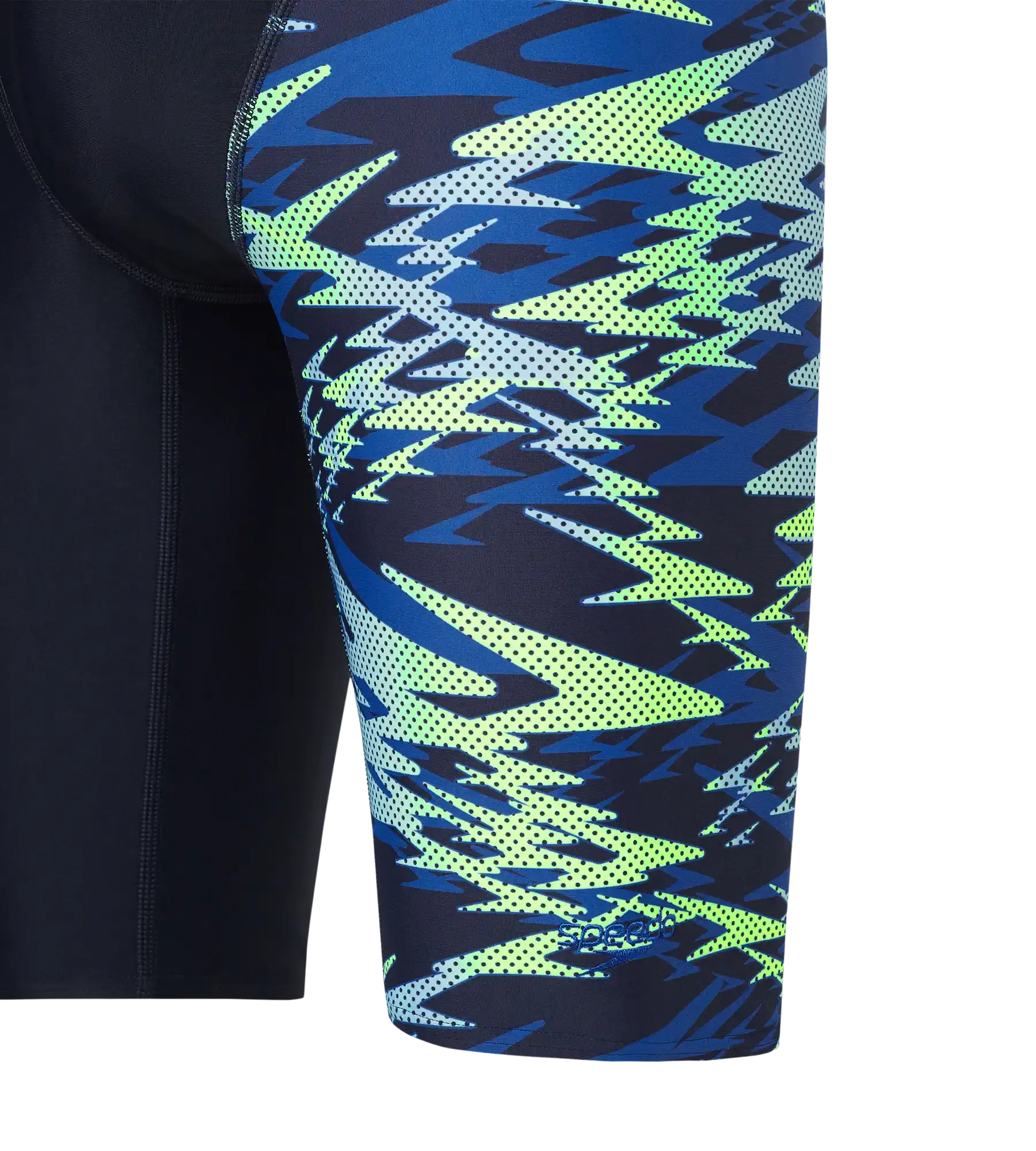 Men's Endurance10 Hyperboom Print V-Cut Jammer - True Navy & Deep Saffire - Image 12