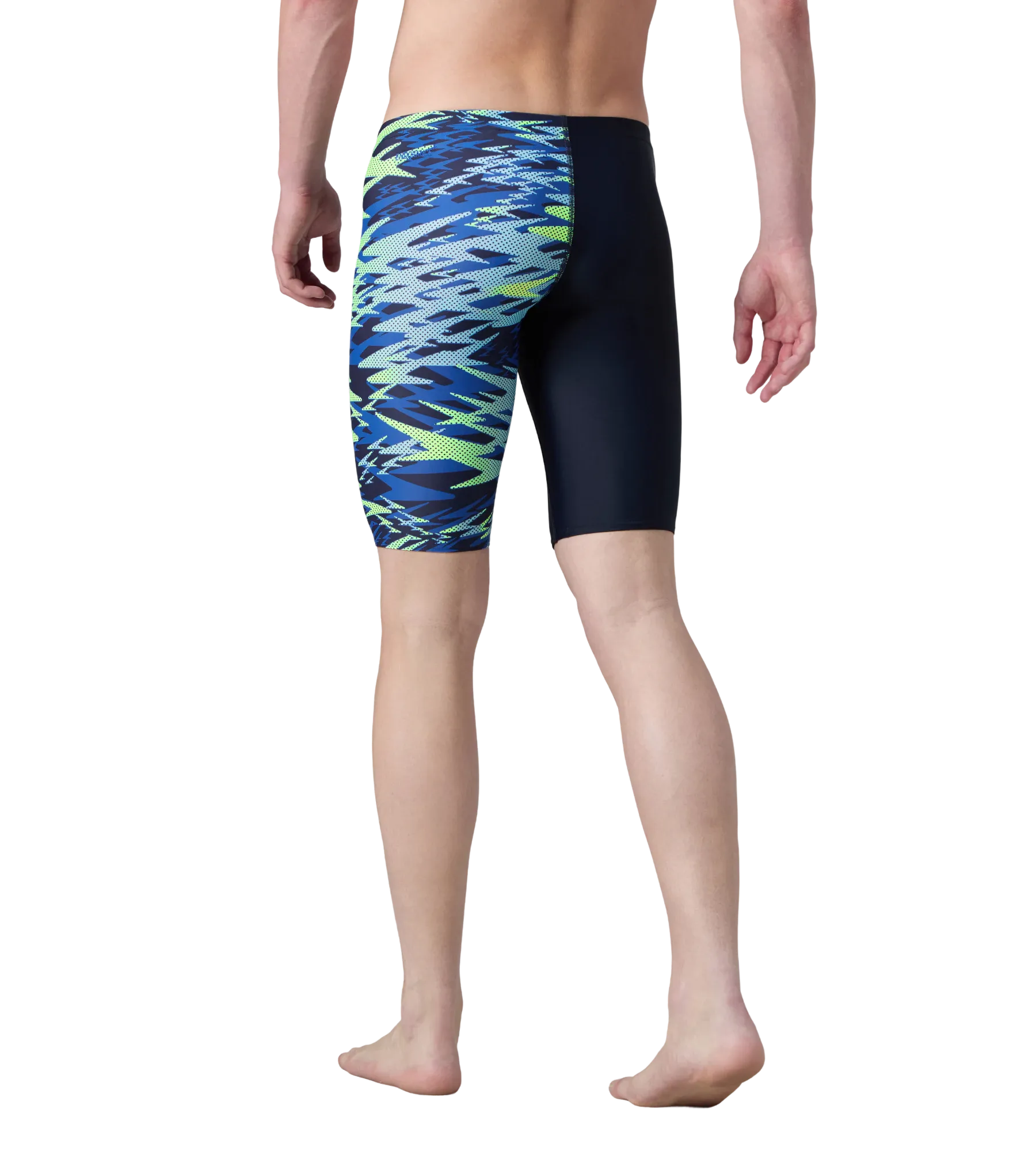 Men's Endurance10 Hyperboom Print V-Cut Jammer - True Navy & Deep Saffire - Image 5