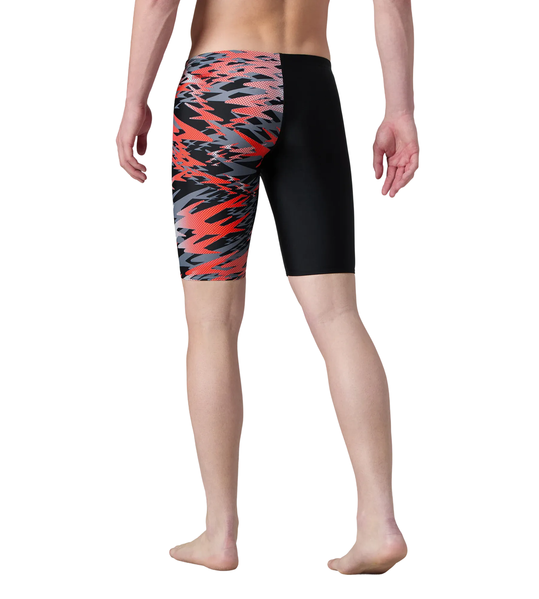 Men's Endurance10 Hyperboom Print V-Cut Jammer - Black & High Risk Red - Image 5
