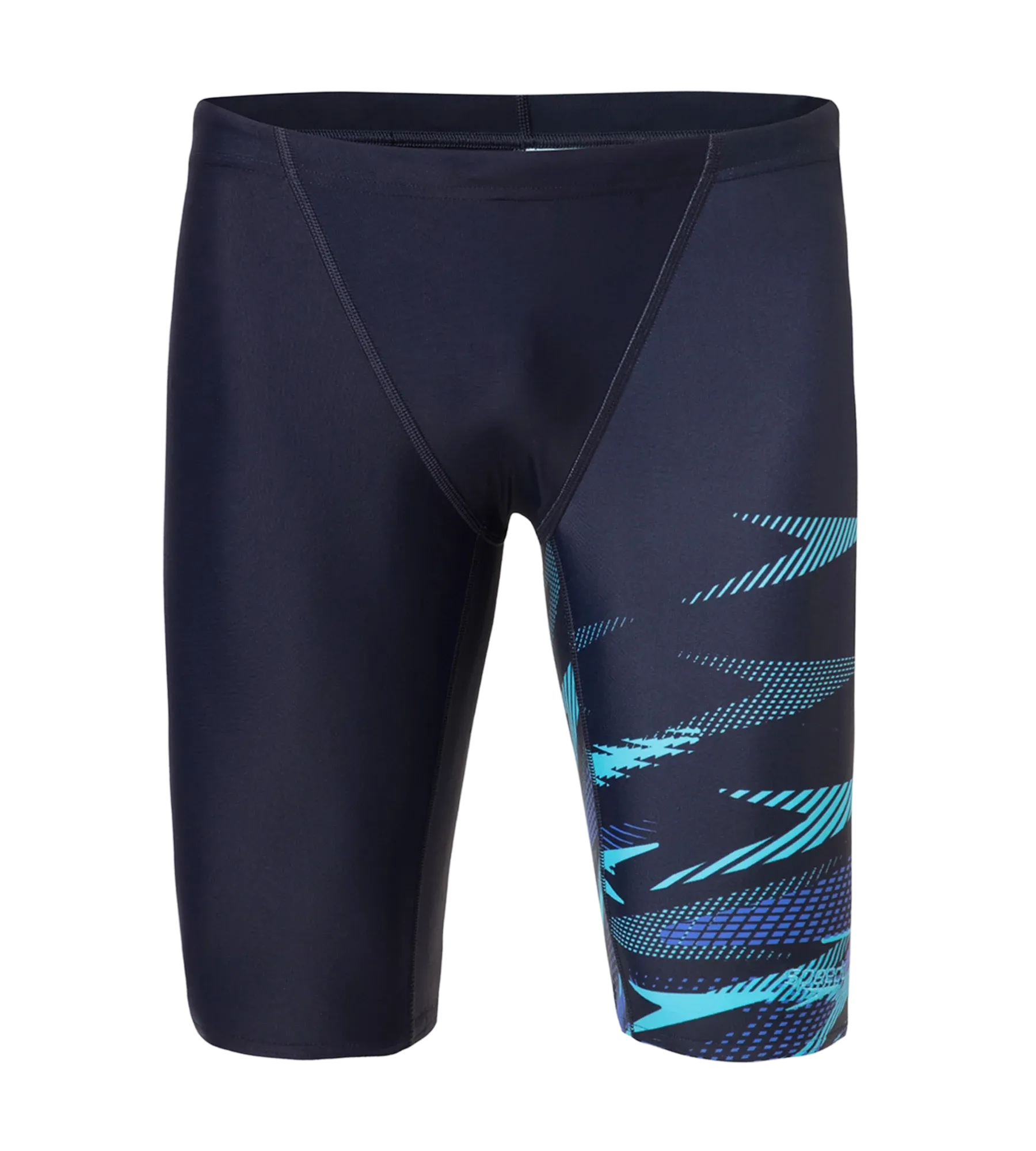 Men's Endurance10 Hyperboom Print V-Cut Jammer - True Navy. Cobalt Pop & Picton Blue - Image 11