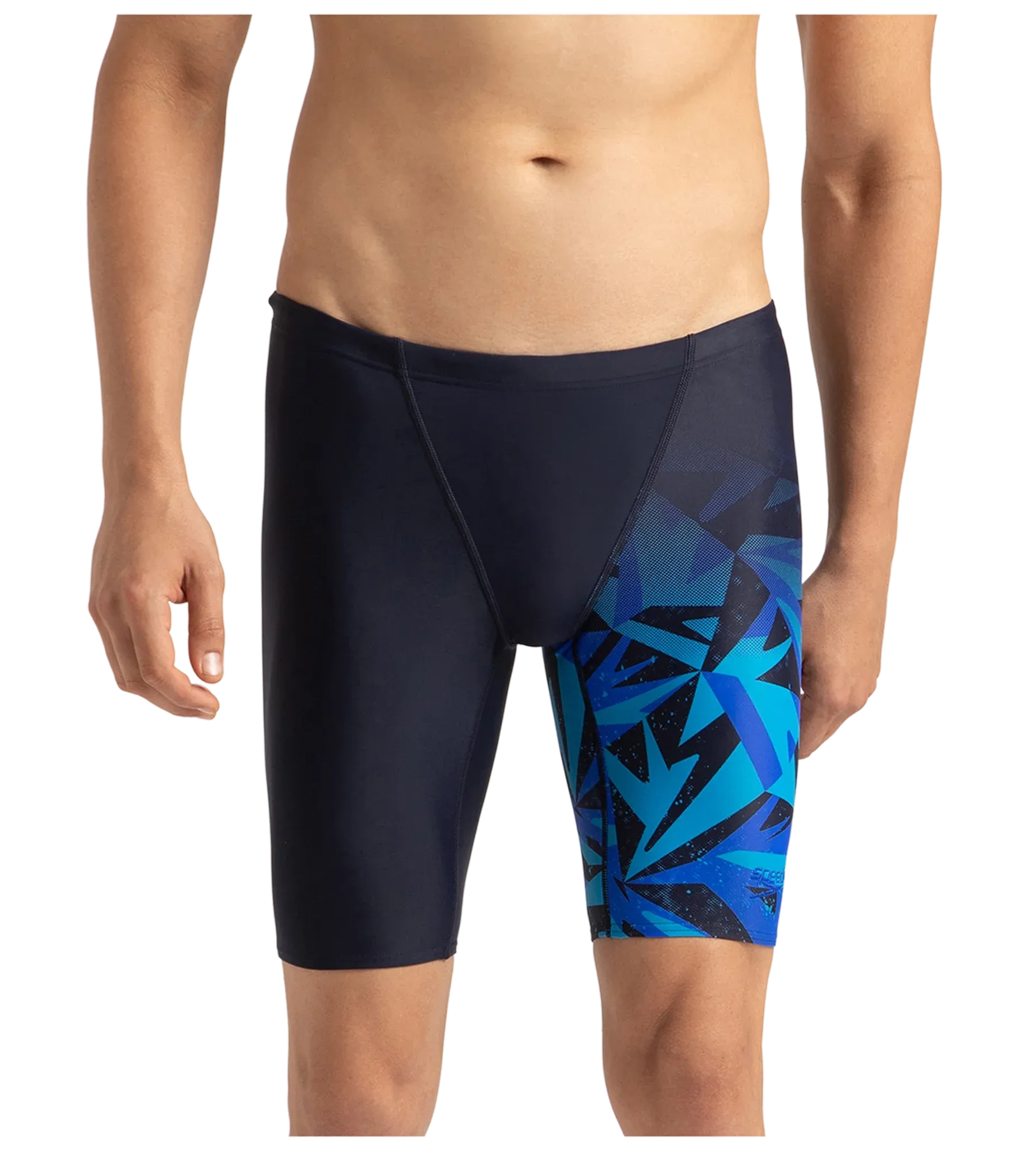 Men's Endurance 10 Hyperboom V Cut Jammer - True Navy & Blue Flame - Image 2