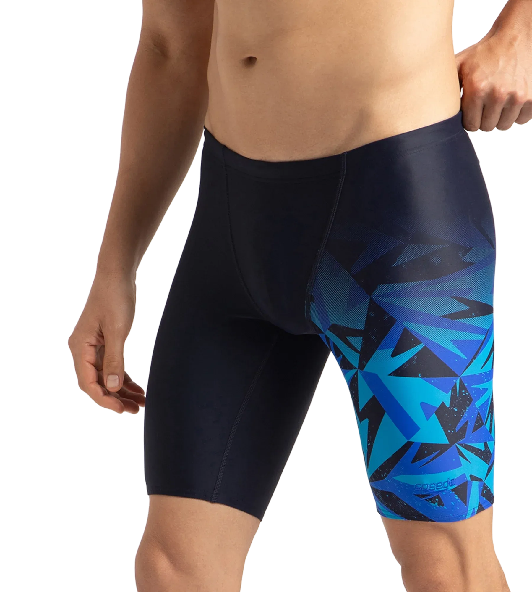 Men's Endurance 10 Hyperboom V Cut Jammer - True Navy & Blue Flame - Image 4
