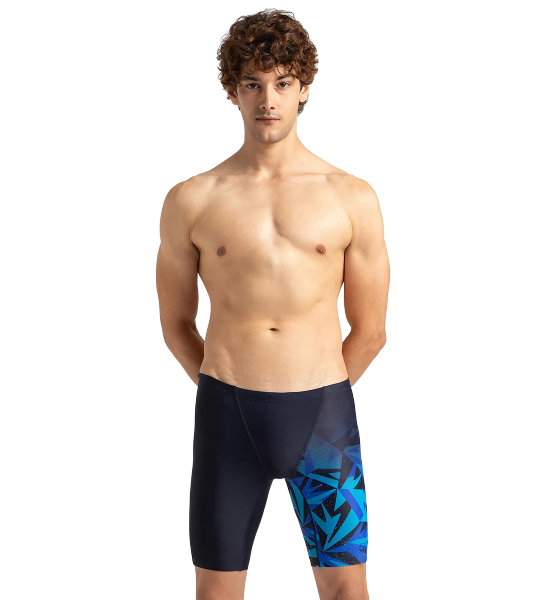 Men's Endurance 10 Hyperboom V Cut Jammer - True Navy & Blue Flame - Image 6