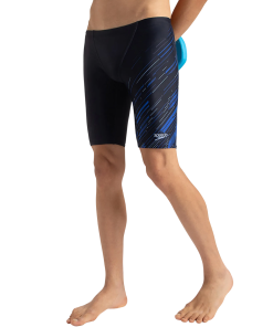 Men's Endurance 10 Hyperboom V Cut Jammer - Truenavy & Truecobalt