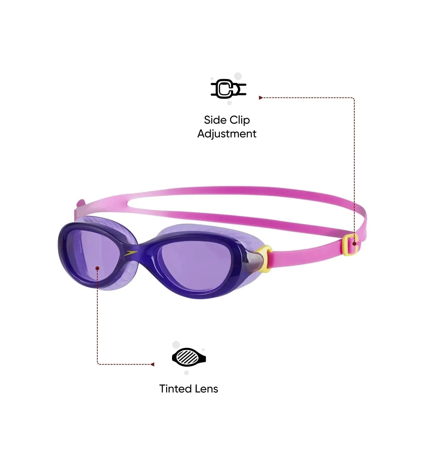 Unisex Kids Futura Classic Tint-Lens Goggles (Age Range - 6-14 Years) - Ecstatic Pink & Violet - Image 2