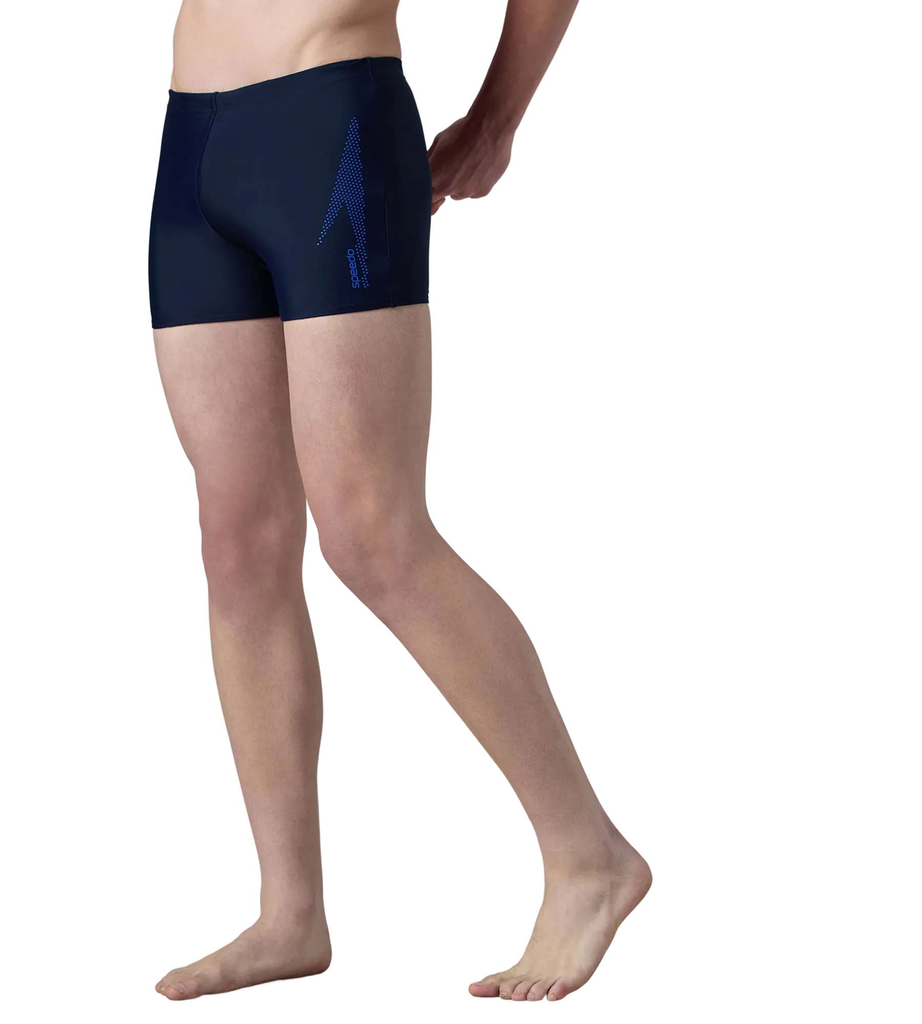 Men's Endurance10 Boom Logo Print Aquashort - True Navy & Deep Saffire