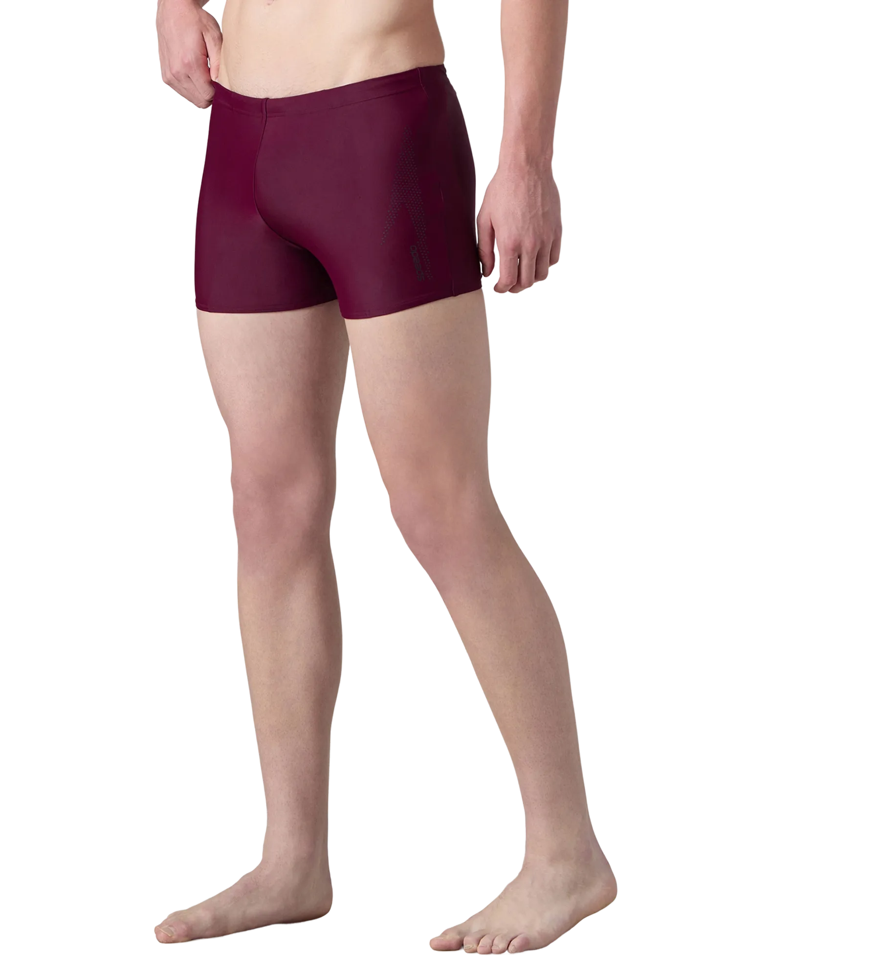 Men's Enduraflex Boom Logo Print Aquashort - Chocaberry & Black - Image 3