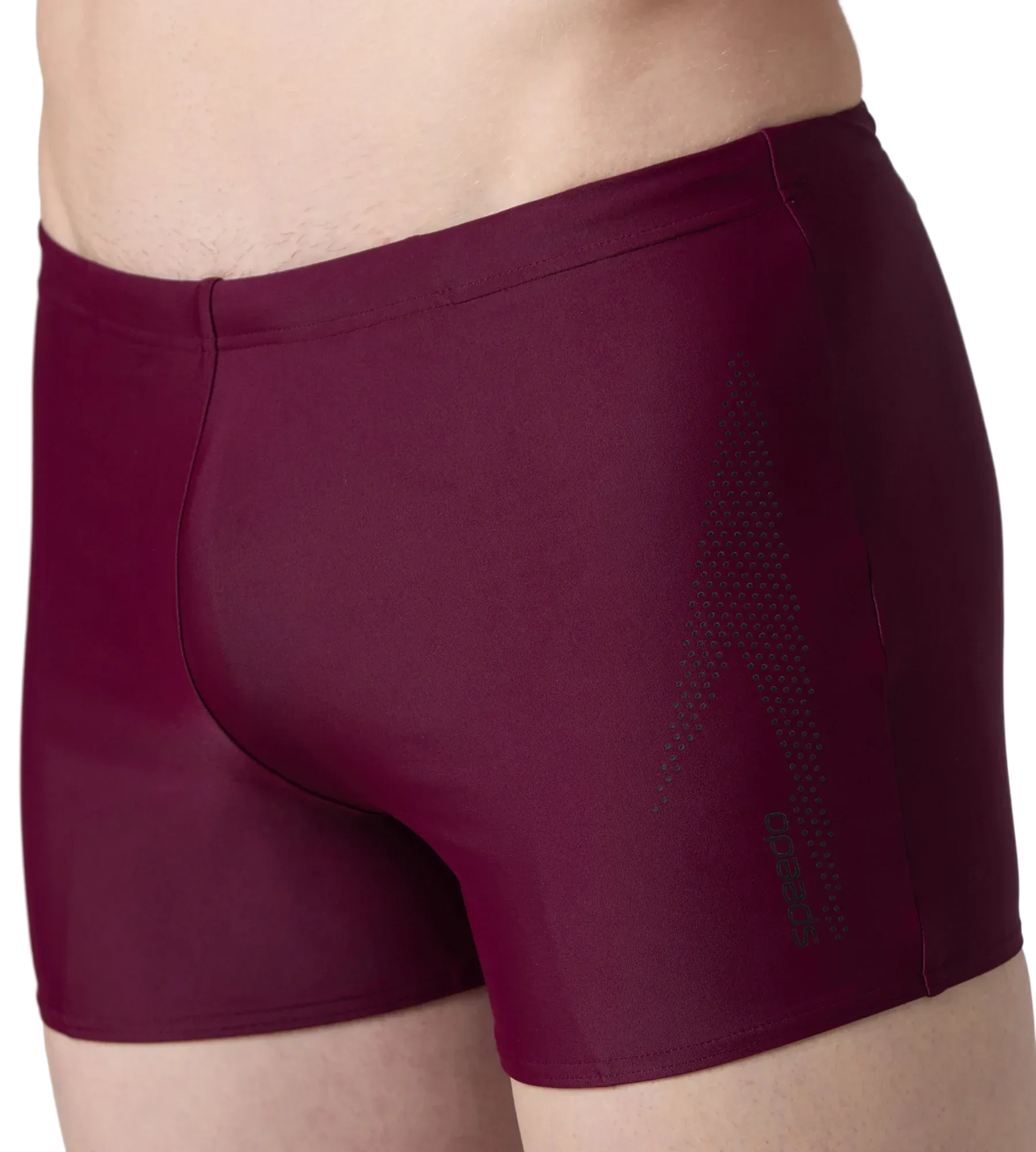 Men's Enduraflex Boom Logo Print Aquashort - Chocaberry & Black - Image 8