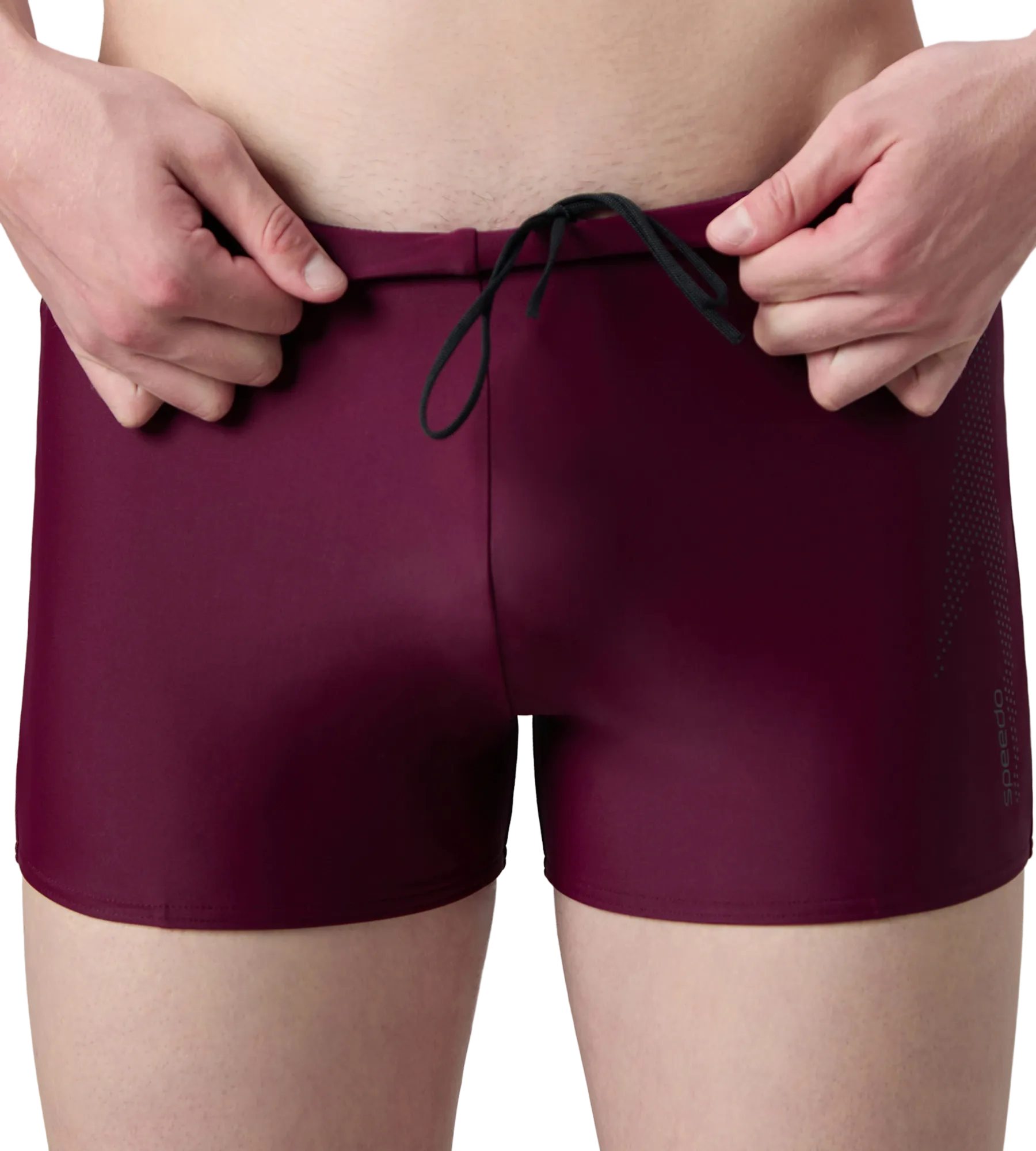 Men's Enduraflex Boom Logo Print Aquashort - Chocaberry & Black - Image 9