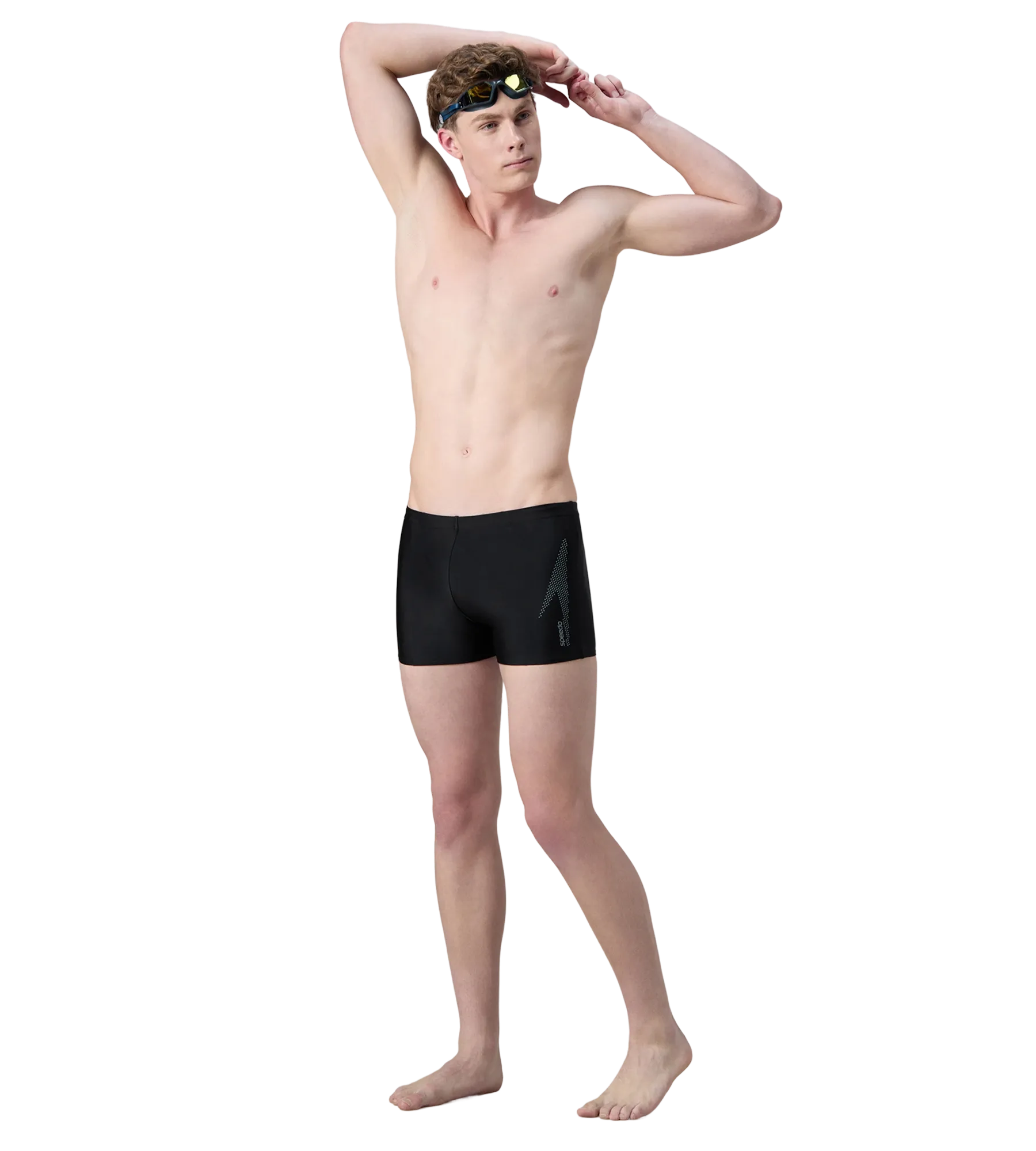 Men's Endurance10 Boom Logo Print Aquashort - Black & Coin Grey - Image 6