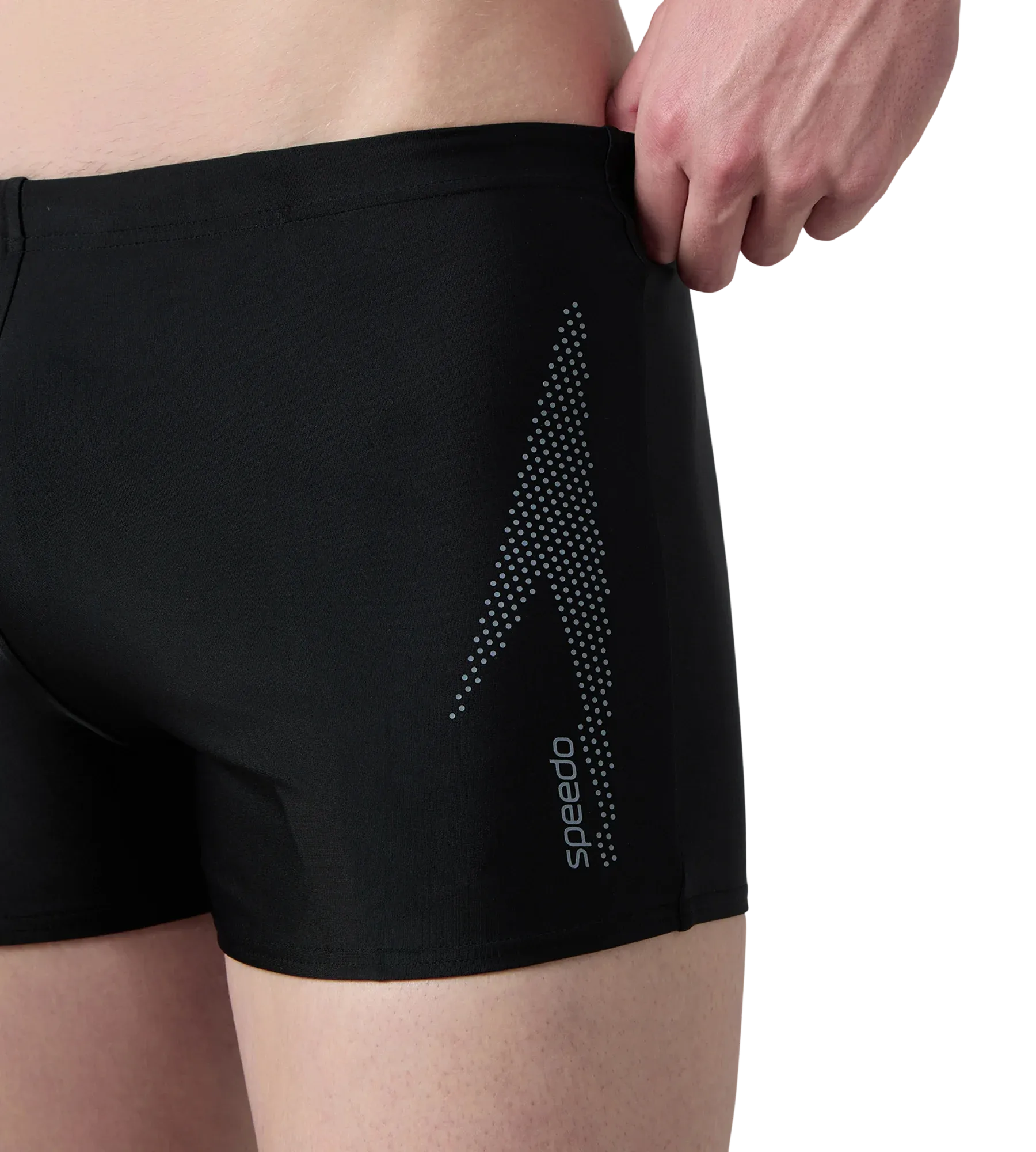 Men's Endurance10 Boom Logo Print Aquashort - Black & Coin Grey - Image 9