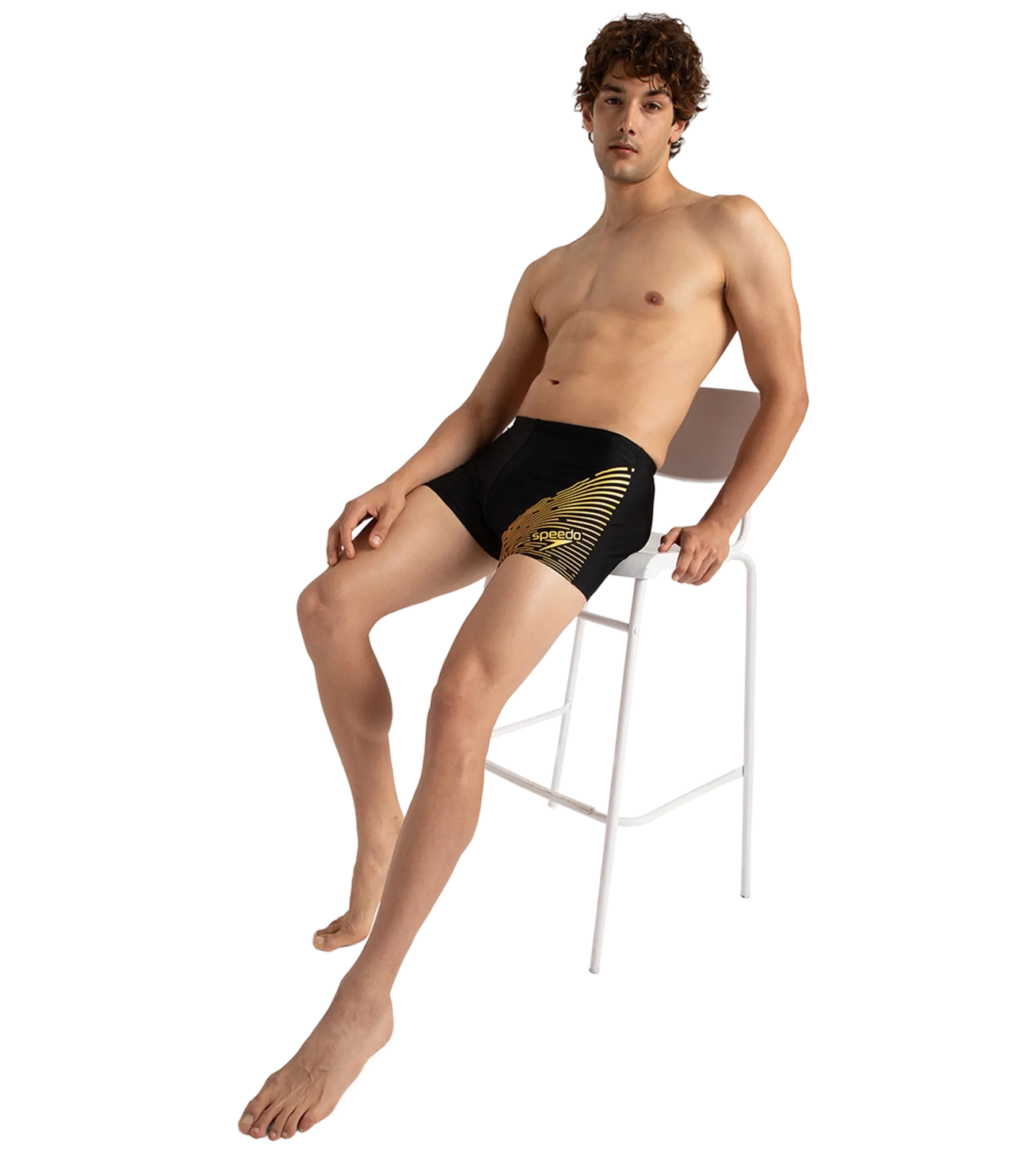 Men's Endurance 10 Medley Logo Aquashort - Black & Mandarin Peel - Image 10