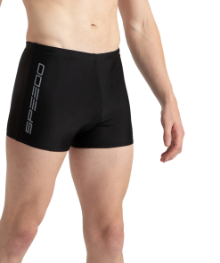 Men's Endurance10 Graphic Print Essential Aquashort - Black & Elephant