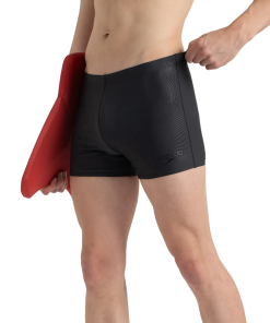 Men's Endurance10 Tide Print Sports Gala Logo Aquashort - Oxid Grey & Black