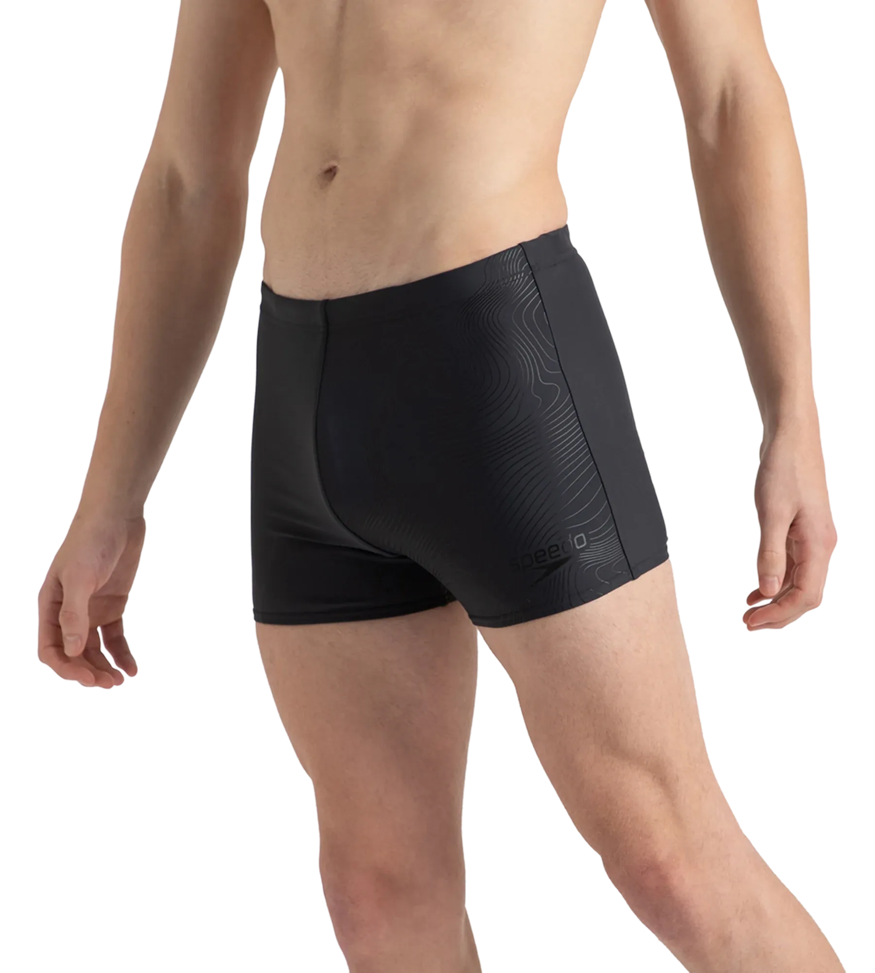 Men's Endurance10 Tide Print Sports Gala Logo Aquashort - Oxid Grey & Black - Image 3