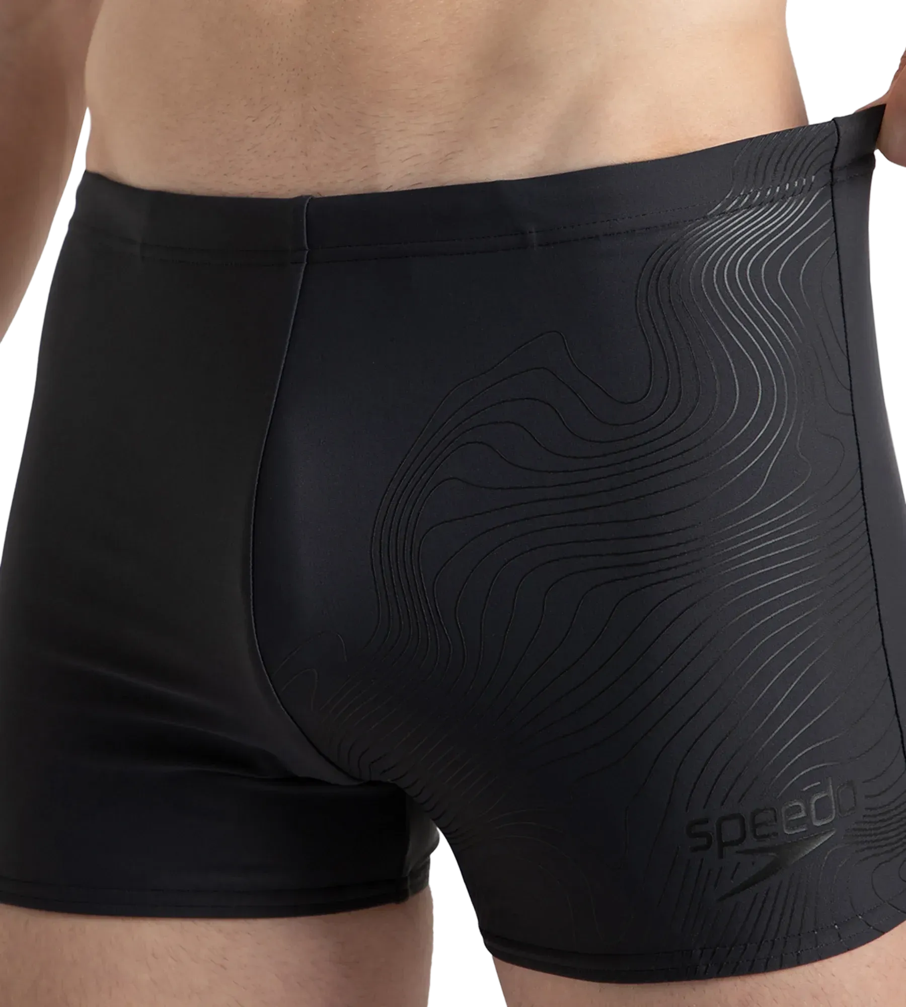 Men's Endurance10 Tide Print Sports Gala Logo Aquashort - Oxid Grey & Black - Image 9