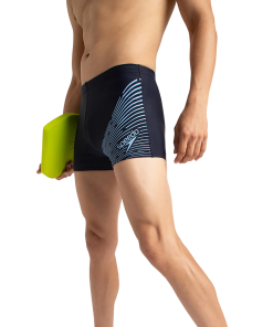 Men's Endurance 10 Medley Logo Aquashort - True Navy & Curious Blue