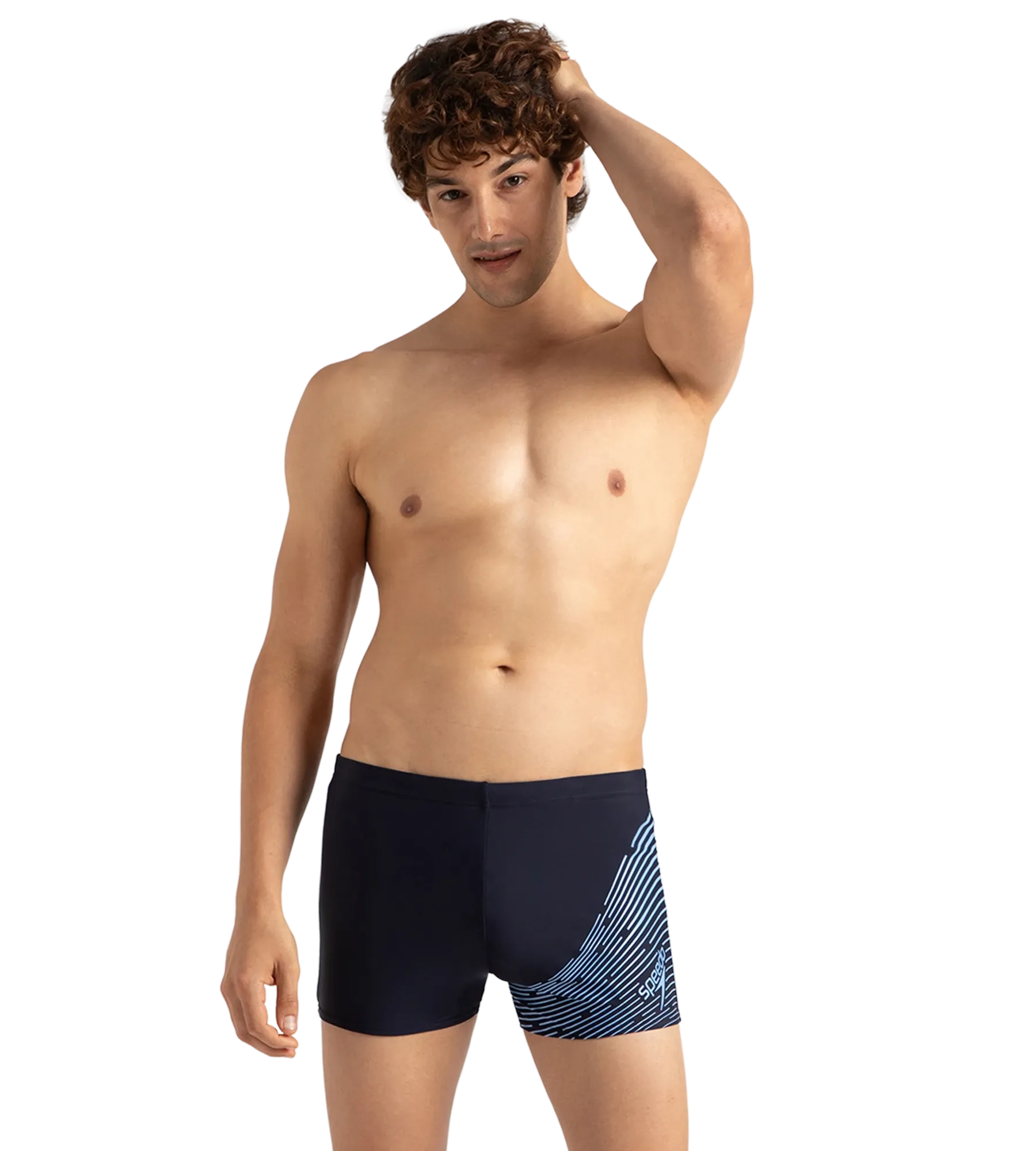 Men's Endurance 10 Medley Logo Aquashort - True Navy & Curious Blue - Image 6