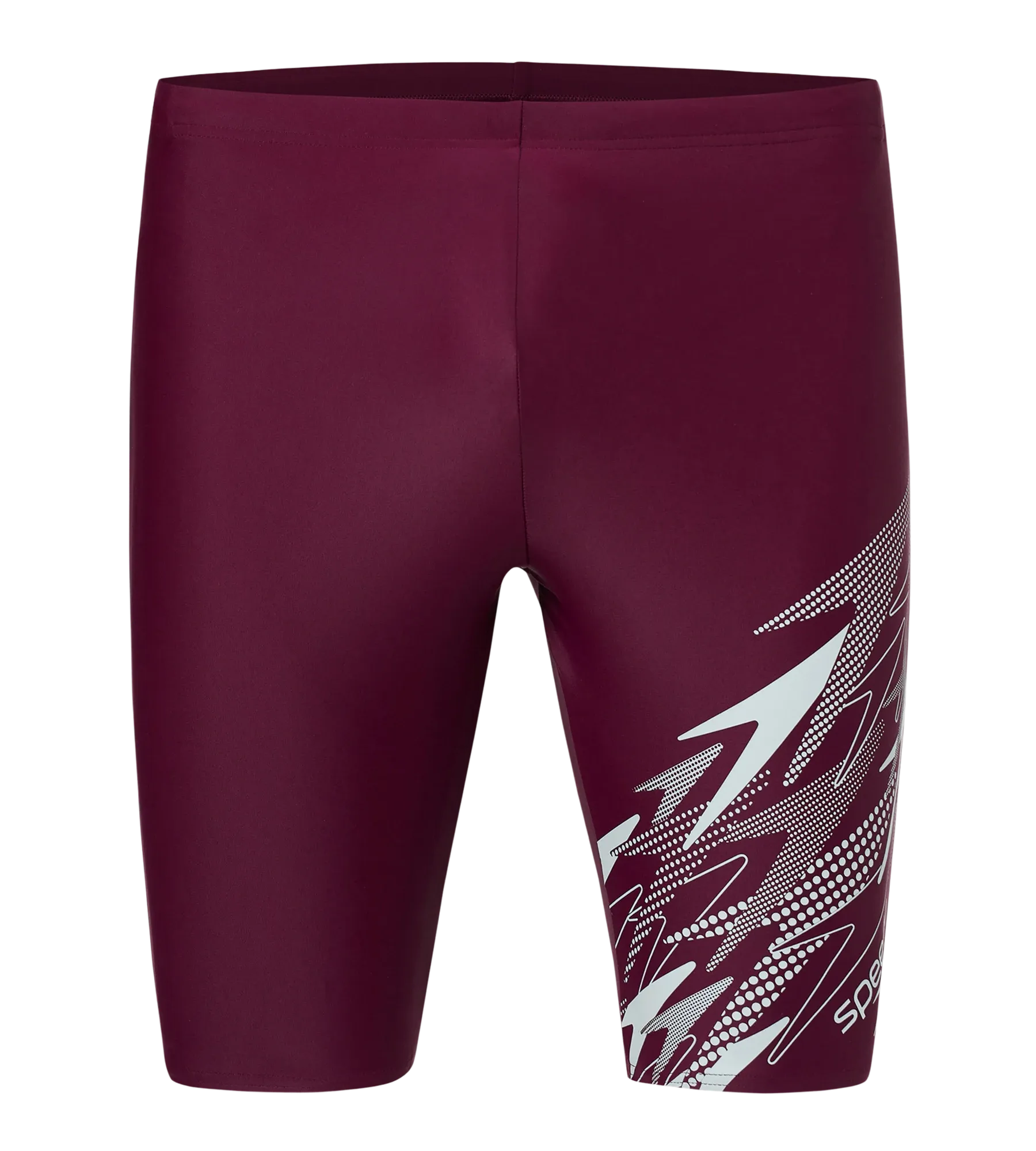 Men's Enduraflex Medley Gala Logo Print Jammer - Chockaberry & Evening Grey - Image 10