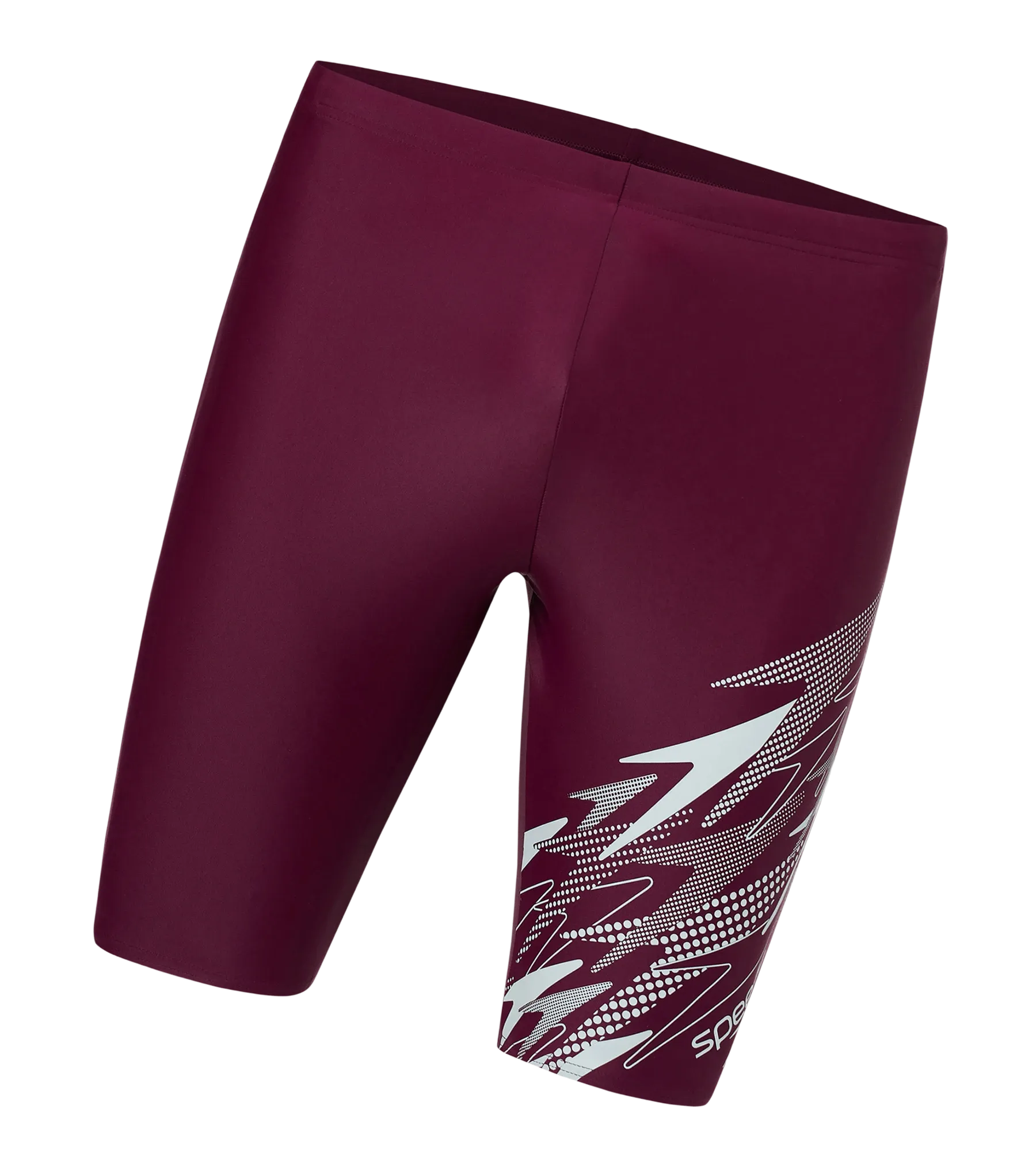 Men's Enduraflex Medley Gala Logo Print Jammer - Chockaberry & Evening Grey - Image 11