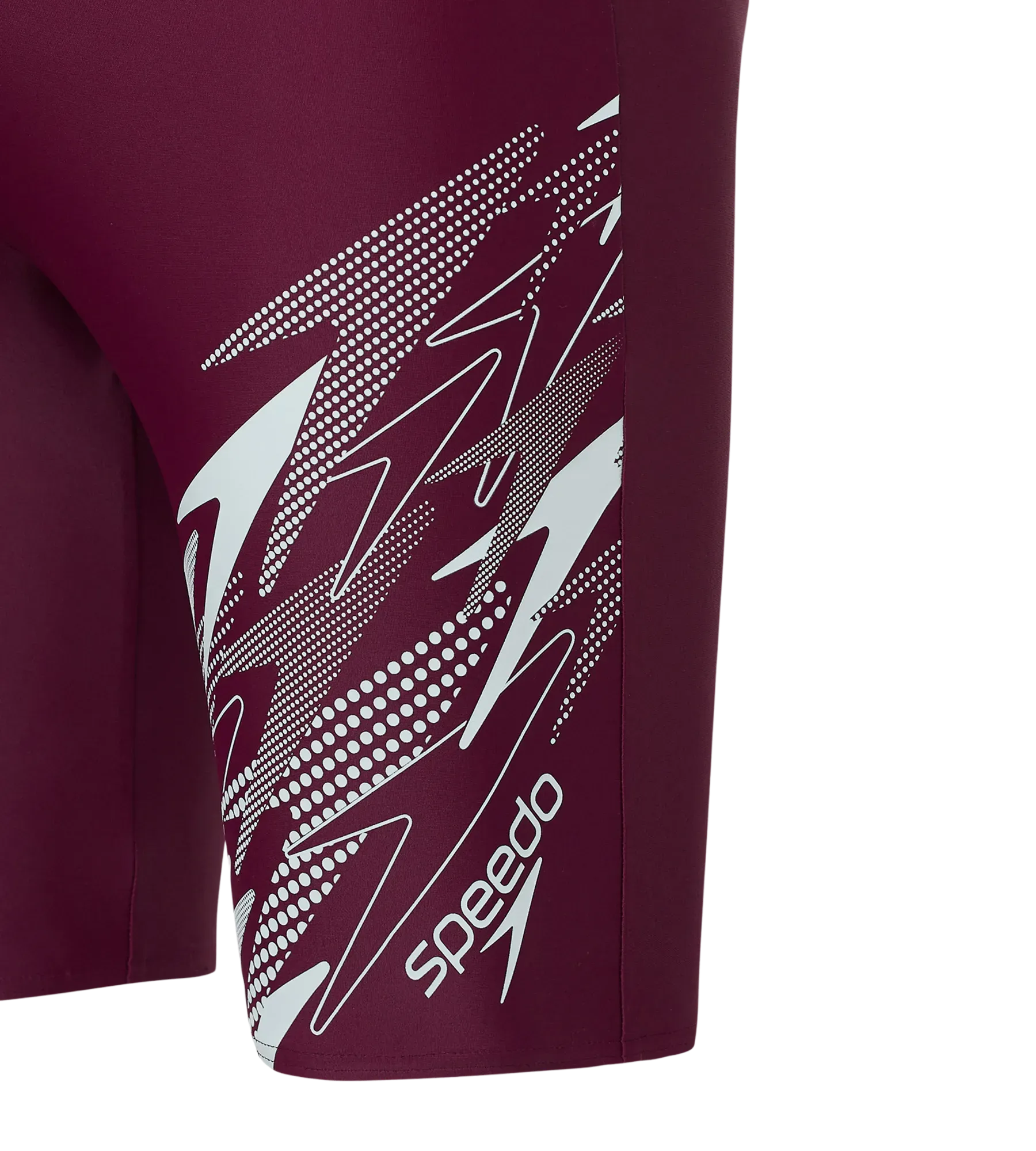 Men's Enduraflex Medley Gala Logo Print Jammer - Chockaberry & Evening Grey - Image 12