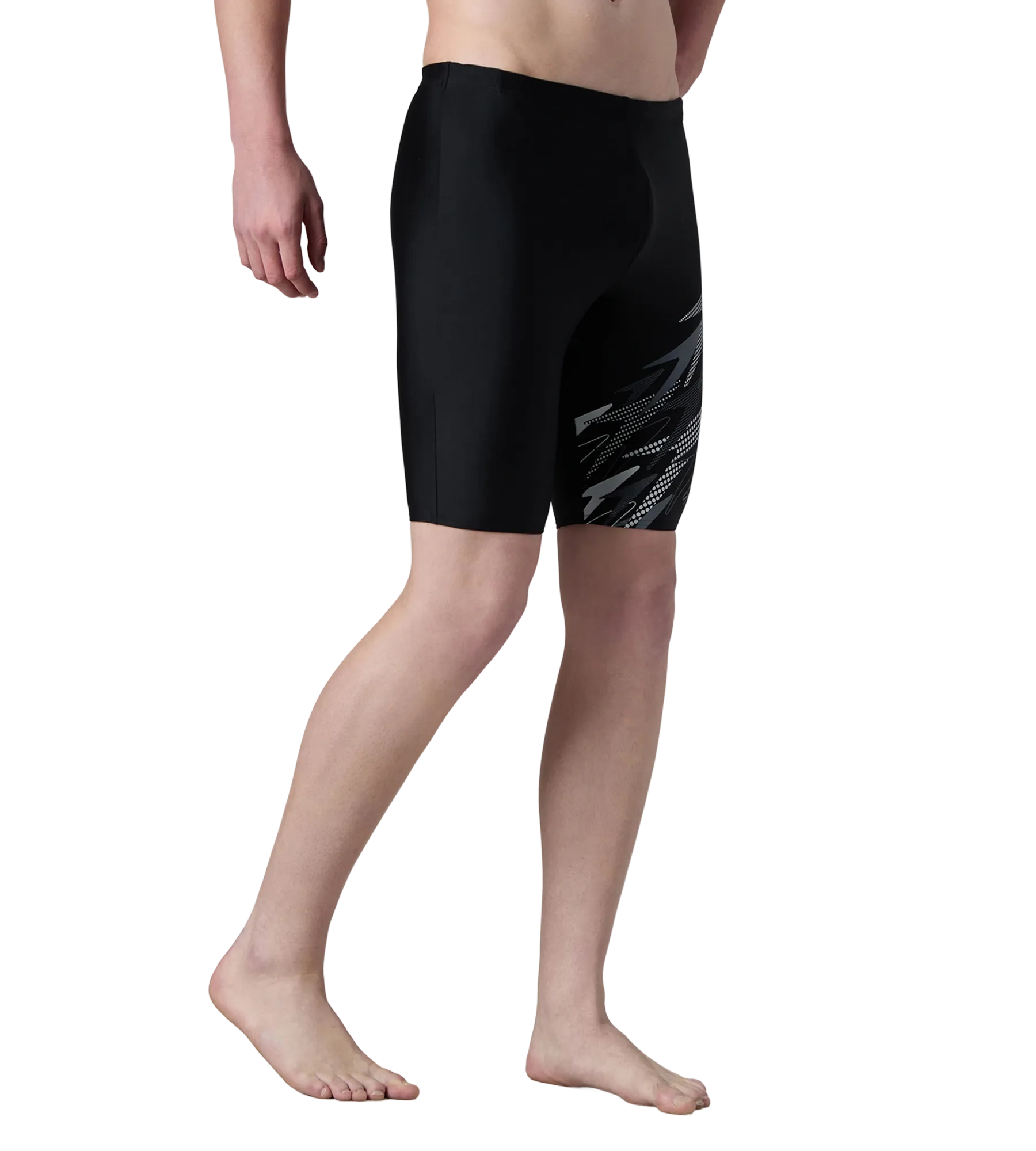 Men's Endurance10 Medley Print Gala Logo Jammer - Black & Grey Lead - Image 4