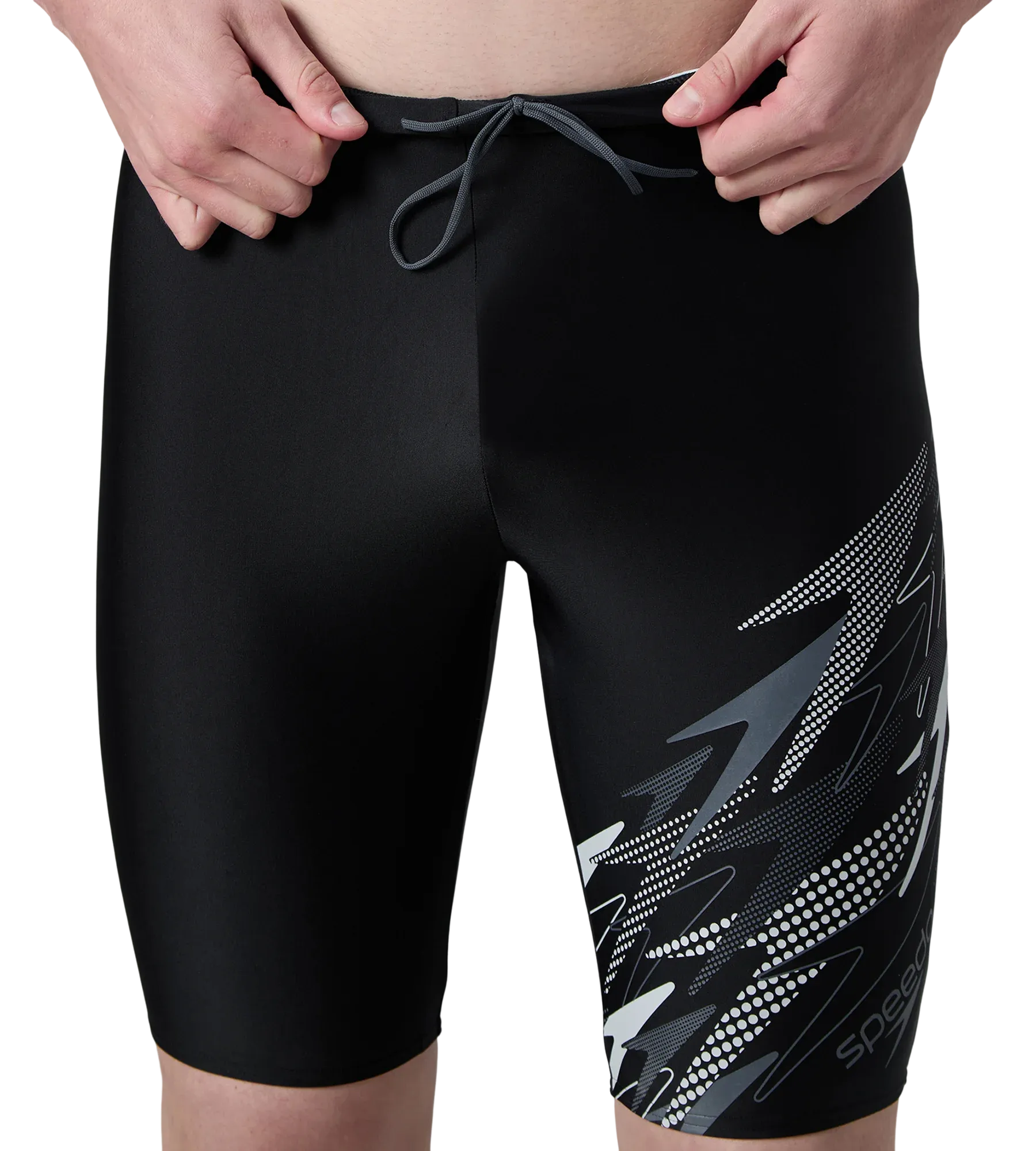 Men's Endurance10 Medley Print Gala Logo Jammer - Black & Grey Lead - Image 9