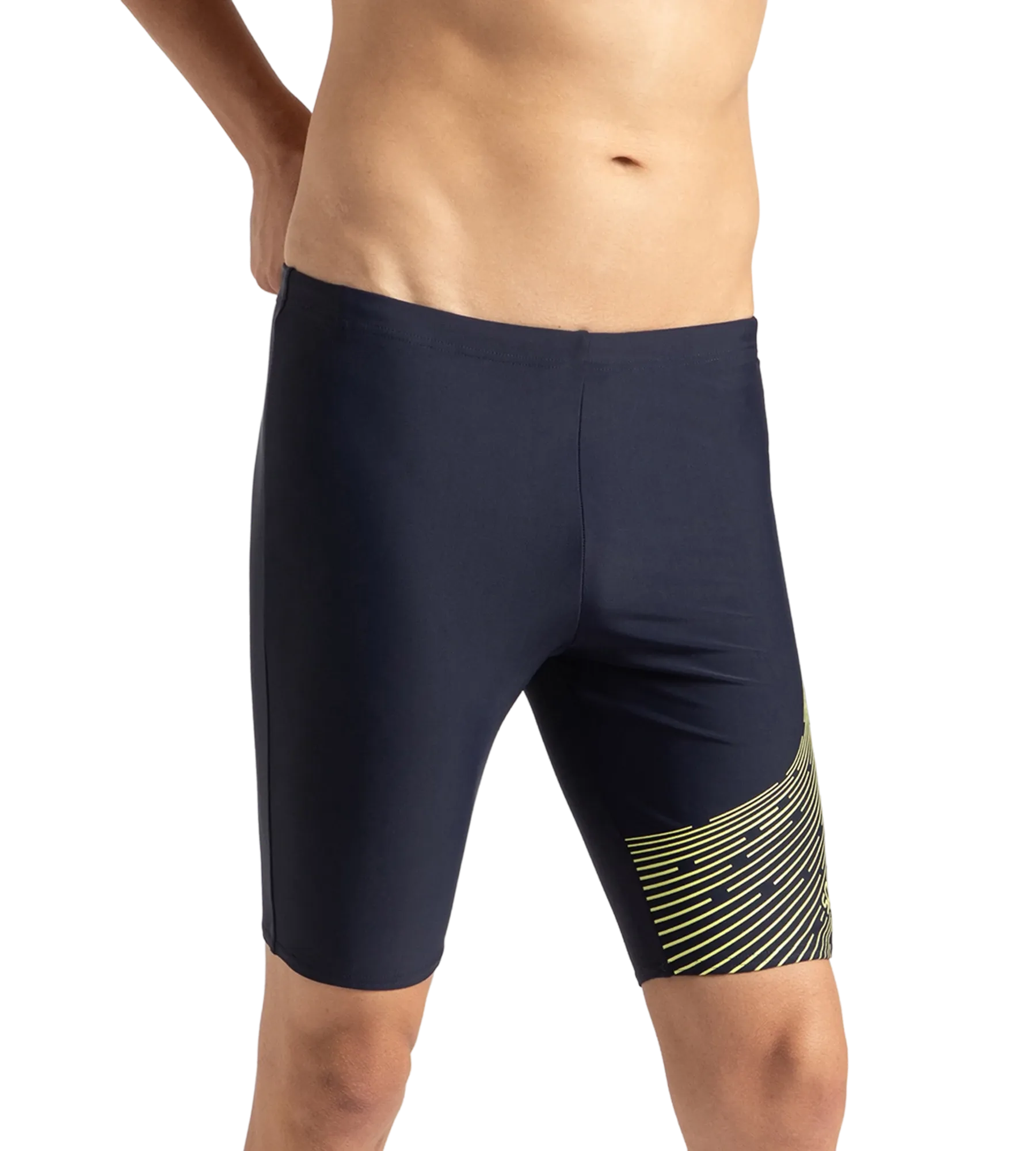 Men's Endurance 10 Medley Logo Jammer - True Navy & Lemondrizzle - Image 7